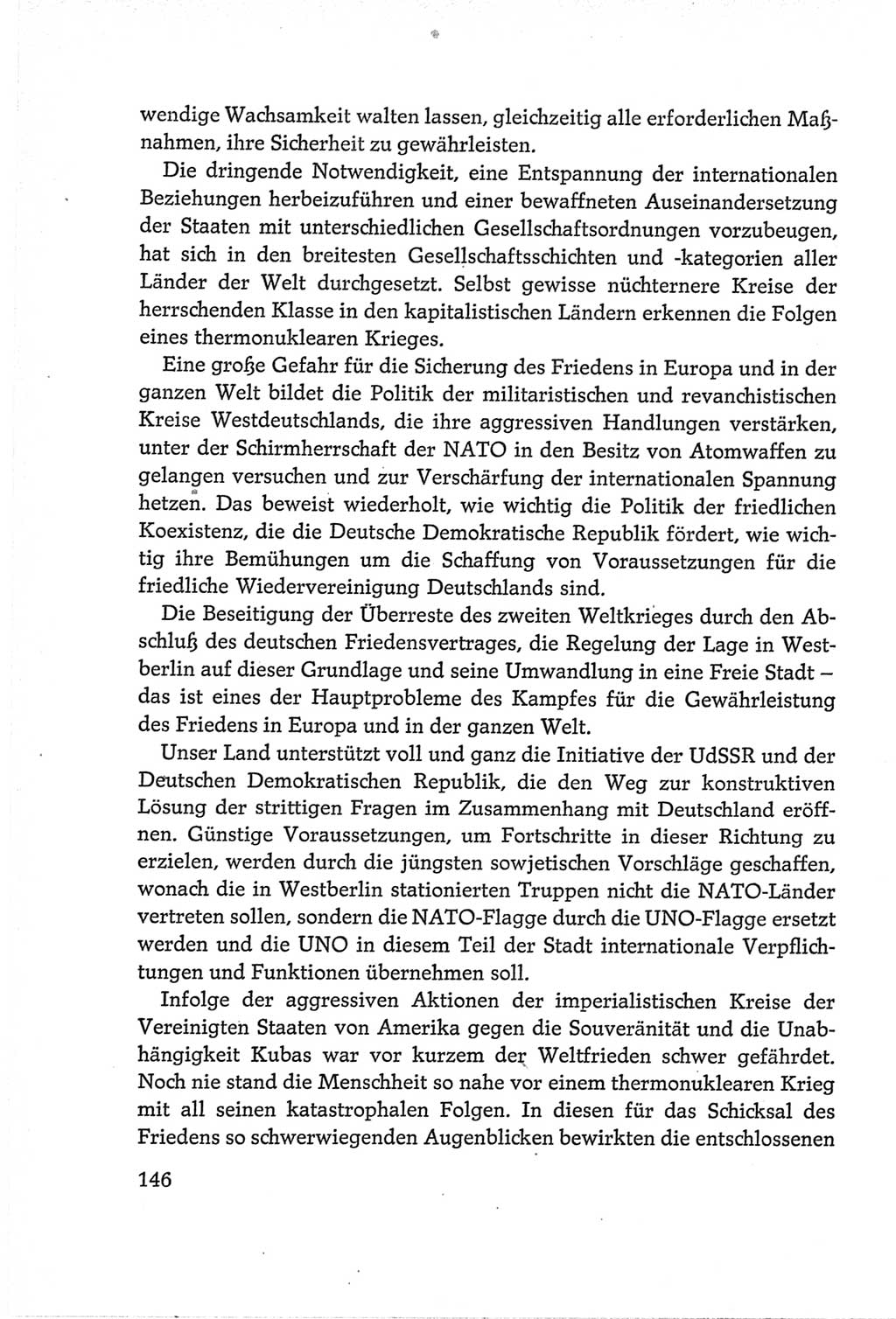 Protokoll der Verhandlungen des Ⅵ. Parteitages der Sozialistischen Einheitspartei Deutschlands (SED) [Deutsche Demokratische Republik (DDR)] 1963, Band Ⅱ, Seite 146 (Prot. Verh. Ⅵ. PT SED DDR 1963, Bd. Ⅱ, S. 146)