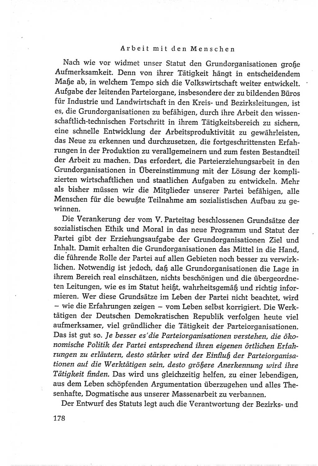 Protokoll der Verhandlungen des Ⅵ. Parteitages der Sozialistischen Einheitspartei Deutschlands (SED) [Deutsche Demokratische Republik (DDR)] 1963, Band Ⅱ, Seite 178 (Prot. Verh. Ⅵ. PT SED DDR 1963, Bd. Ⅱ, S. 178)