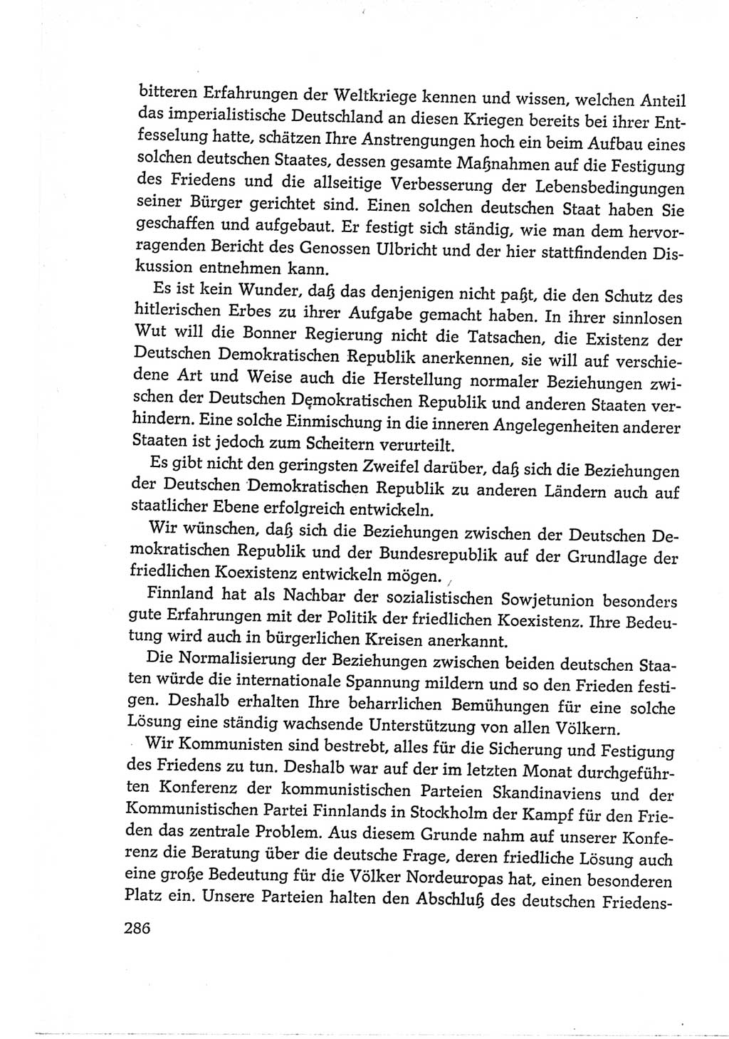 Protokoll der Verhandlungen des Ⅵ. Parteitages der Sozialistischen Einheitspartei Deutschlands (SED) [Deutsche Demokratische Republik (DDR)] 1963, Band Ⅱ, Seite 286 (Prot. Verh. Ⅵ. PT SED DDR 1963, Bd. Ⅱ, S. 286)