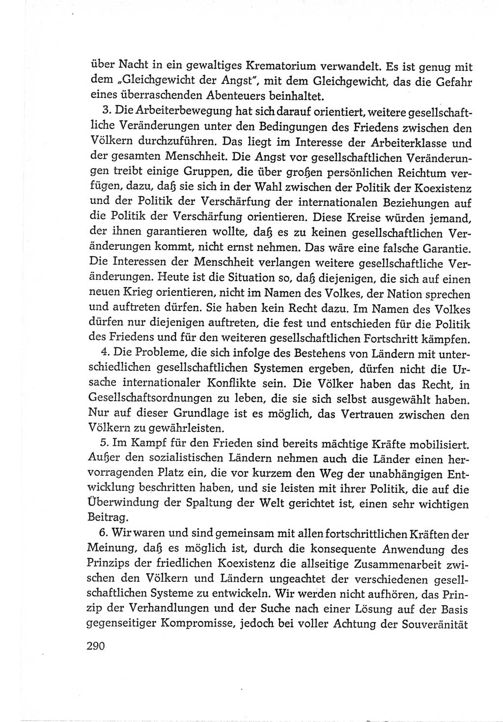 Protokoll der Verhandlungen des Ⅵ. Parteitages der Sozialistischen Einheitspartei Deutschlands (SED) [Deutsche Demokratische Republik (DDR)] 1963, Band Ⅱ, Seite 290 (Prot. Verh. Ⅵ. PT SED DDR 1963, Bd. Ⅱ, S. 290)