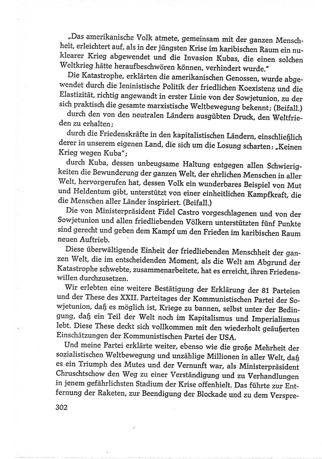 Protokoll der Verhandlungen des Ⅵ. Parteitages der Sozialistischen Einheitspartei Deutschlands (SED) [Deutsche Demokratische Republik (DDR)] 1963, Band Ⅱ, Seite 302 (Prot. Verh. Ⅵ. PT SED DDR 1963, Bd. Ⅱ, S. 302)