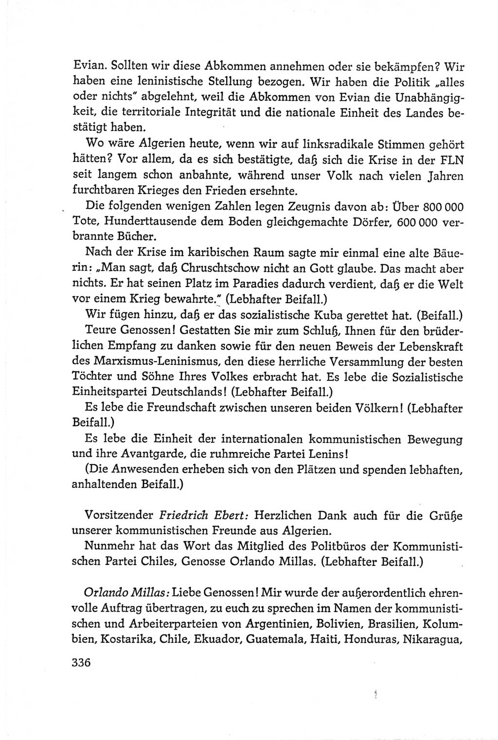 Protokoll der Verhandlungen des Ⅵ. Parteitages der Sozialistischen Einheitspartei Deutschlands (SED) [Deutsche Demokratische Republik (DDR)] 1963, Band Ⅱ, Seite 336 (Prot. Verh. Ⅵ. PT SED DDR 1963, Bd. Ⅱ, S. 336)