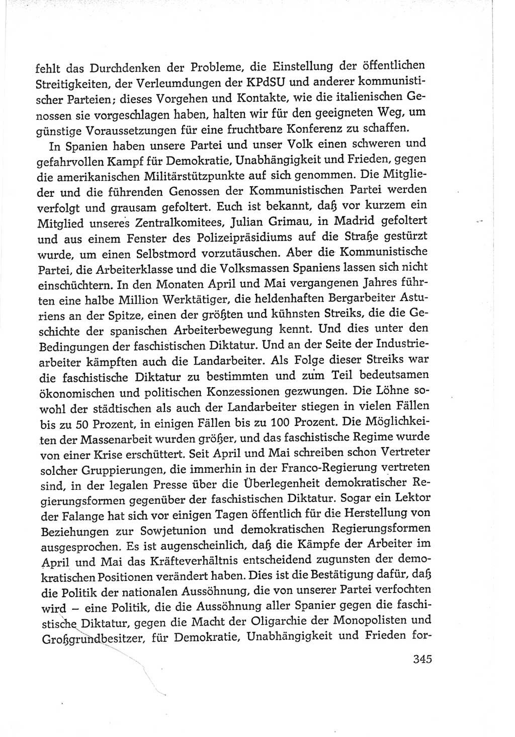 Protokoll der Verhandlungen des Ⅵ. Parteitages der Sozialistischen Einheitspartei Deutschlands (SED) [Deutsche Demokratische Republik (DDR)] 1963, Band Ⅱ, Seite 345 (Prot. Verh. Ⅵ. PT SED DDR 1963, Bd. Ⅱ, S. 345)