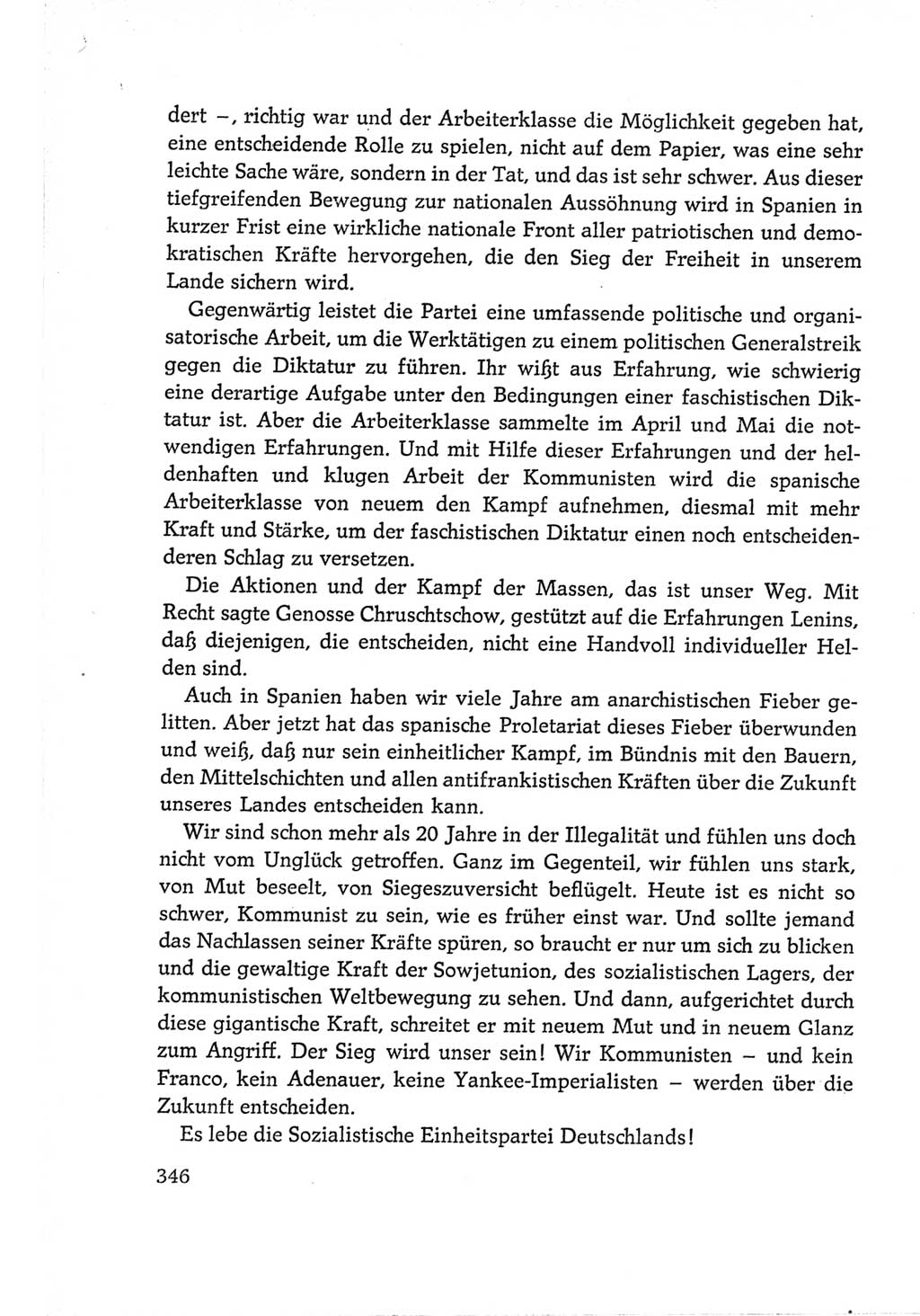 Protokoll der Verhandlungen des Ⅵ. Parteitages der Sozialistischen Einheitspartei Deutschlands (SED) [Deutsche Demokratische Republik (DDR)] 1963, Band Ⅱ, Seite 346 (Prot. Verh. Ⅵ. PT SED DDR 1963, Bd. Ⅱ, S. 346)