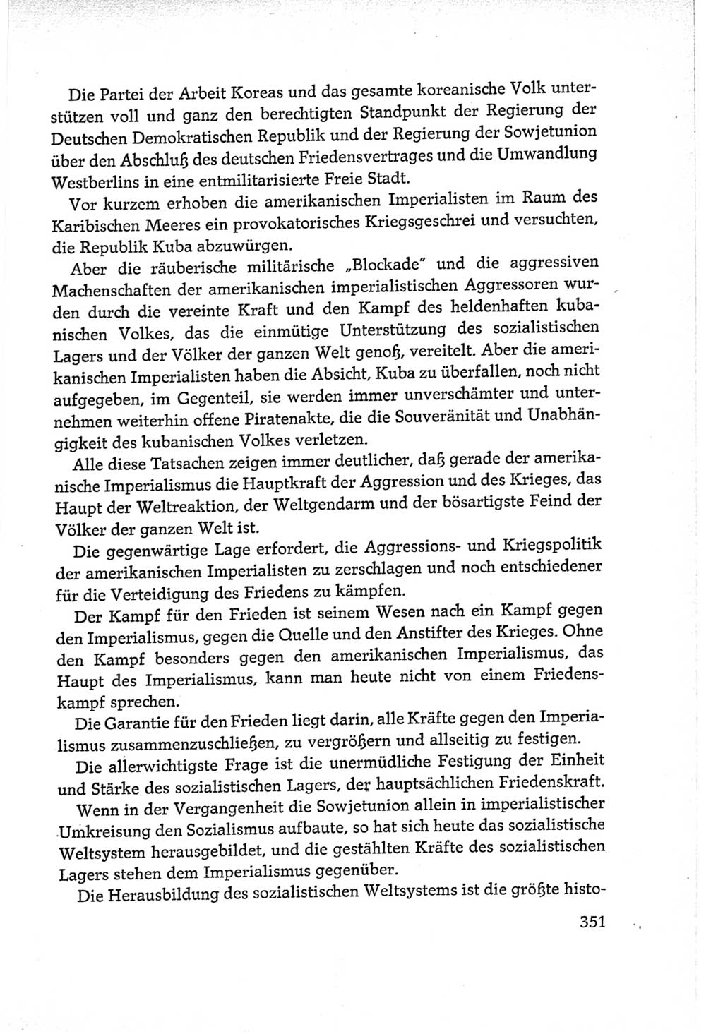 Protokoll der Verhandlungen des Ⅵ. Parteitages der Sozialistischen Einheitspartei Deutschlands (SED) [Deutsche Demokratische Republik (DDR)] 1963, Band Ⅱ, Seite 351 (Prot. Verh. Ⅵ. PT SED DDR 1963, Bd. Ⅱ, S. 351)