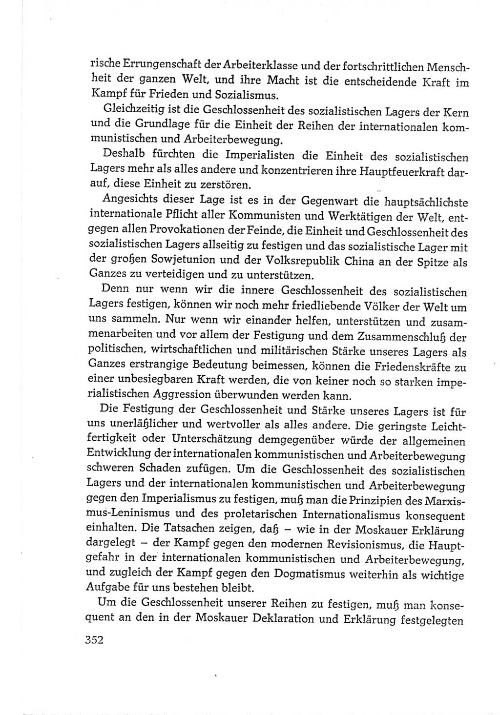 Protokoll der Verhandlungen des Ⅵ. Parteitages der Sozialistischen Einheitspartei Deutschlands (SED) [Deutsche Demokratische Republik (DDR)] 1963, Band Ⅱ, Seite 352 (Prot. Verh. Ⅵ. PT SED DDR 1963, Bd. Ⅱ, S. 352)