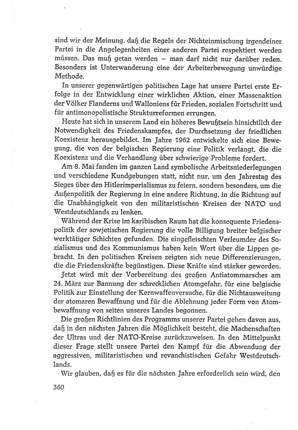 Protokoll der Verhandlungen des Ⅵ. Parteitages der Sozialistischen Einheitspartei Deutschlands (SED) [Deutsche Demokratische Republik (DDR)] 1963, Band Ⅱ, Seite 360 (Prot. Verh. Ⅵ. PT SED DDR 1963, Bd. Ⅱ, S. 360)