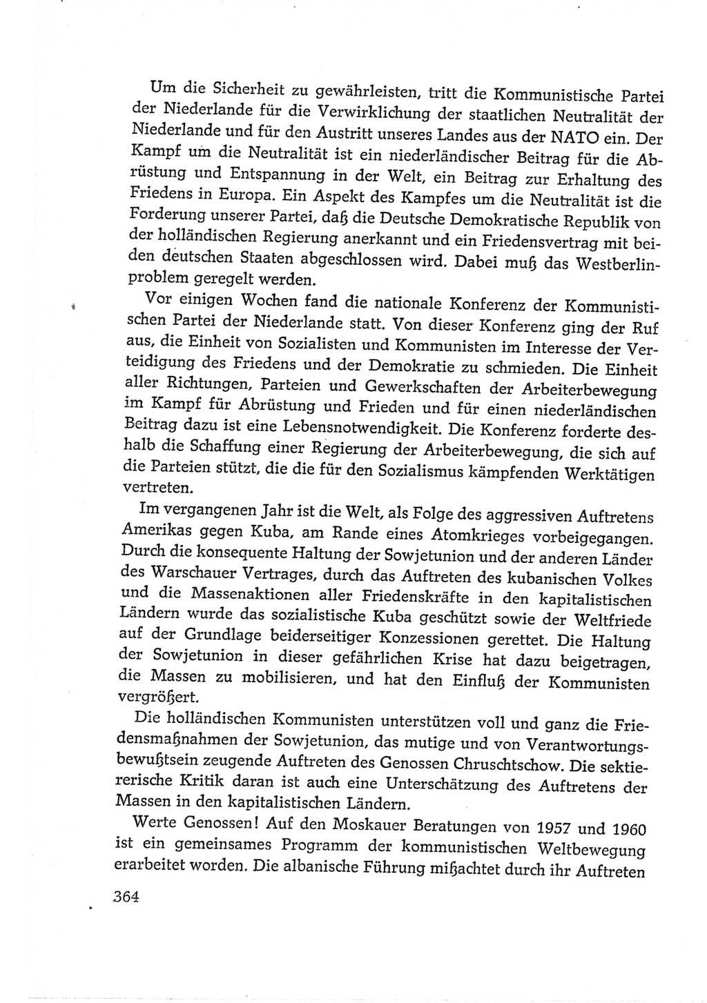 Protokoll der Verhandlungen des Ⅵ. Parteitages der Sozialistischen Einheitspartei Deutschlands (SED) [Deutsche Demokratische Republik (DDR)] 1963, Band Ⅱ, Seite 364 (Prot. Verh. Ⅵ. PT SED DDR 1963, Bd. Ⅱ, S. 364)