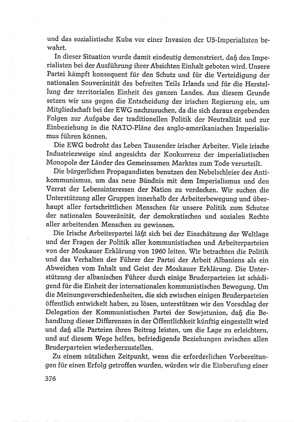 Protokoll der Verhandlungen des Ⅵ. Parteitages der Sozialistischen Einheitspartei Deutschlands (SED) [Deutsche Demokratische Republik (DDR)] 1963, Band Ⅱ, Seite 376 (Prot. Verh. Ⅵ. PT SED DDR 1963, Bd. Ⅱ, S. 376)
