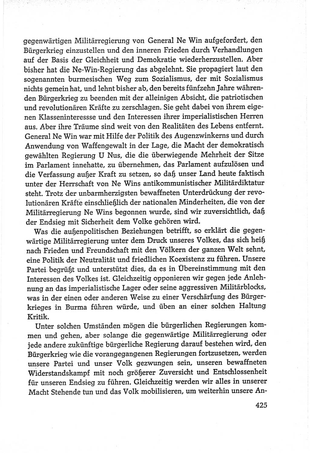 Protokoll der Verhandlungen des Ⅵ. Parteitages der Sozialistischen Einheitspartei Deutschlands (SED) [Deutsche Demokratische Republik (DDR)] 1963, Band Ⅱ, Seite 425 (Prot. Verh. Ⅵ. PT SED DDR 1963, Bd. Ⅱ, S. 425)