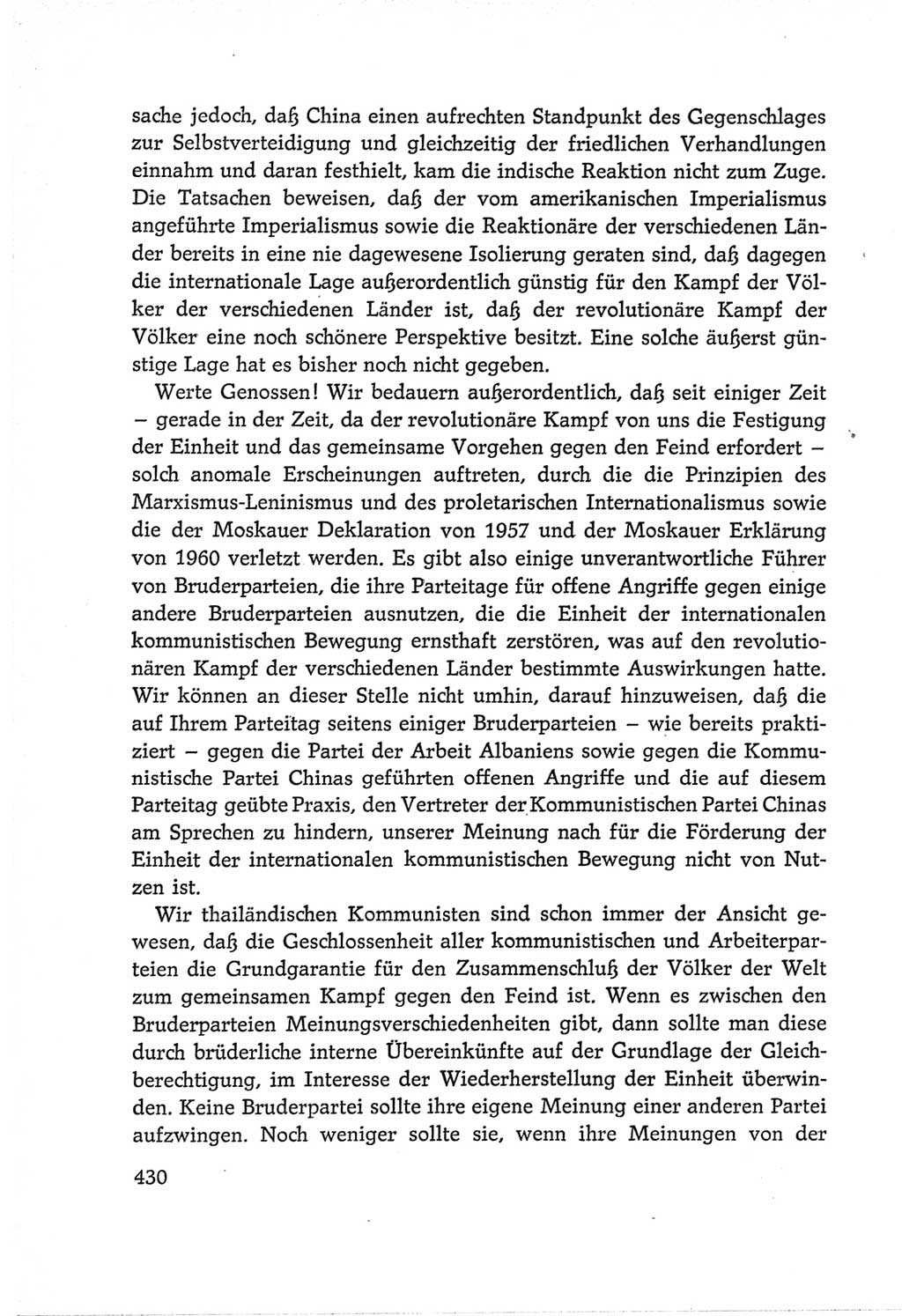 Protokoll der Verhandlungen des Ⅵ. Parteitages der Sozialistischen Einheitspartei Deutschlands (SED) [Deutsche Demokratische Republik (DDR)] 1963, Band Ⅱ, Seite 430 (Prot. Verh. Ⅵ. PT SED DDR 1963, Bd. Ⅱ, S. 430)