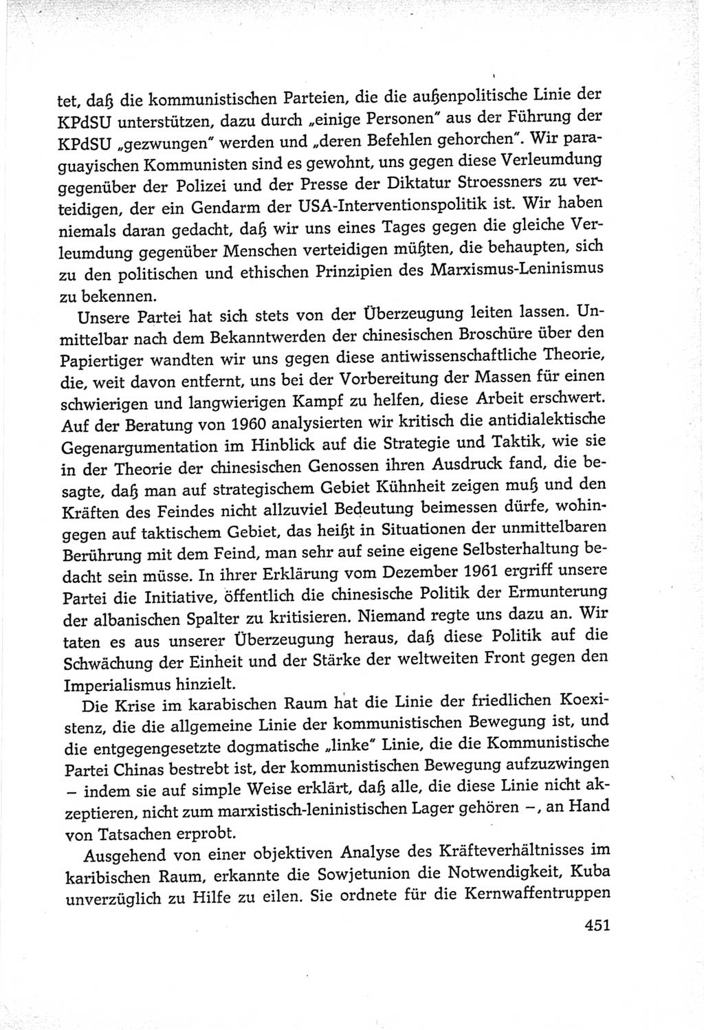 Protokoll der Verhandlungen des Ⅵ. Parteitages der Sozialistischen Einheitspartei Deutschlands (SED) [Deutsche Demokratische Republik (DDR)] 1963, Band Ⅱ, Seite 451 (Prot. Verh. Ⅵ. PT SED DDR 1963, Bd. Ⅱ, S. 451)