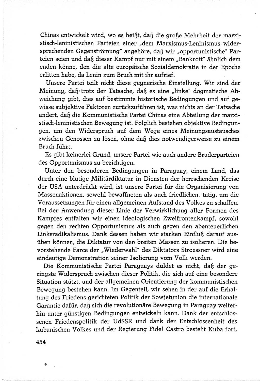 Protokoll der Verhandlungen des Ⅵ. Parteitages der Sozialistischen Einheitspartei Deutschlands (SED) [Deutsche Demokratische Republik (DDR)] 1963, Band Ⅱ, Seite 454 (Prot. Verh. Ⅵ. PT SED DDR 1963, Bd. Ⅱ, S. 454)