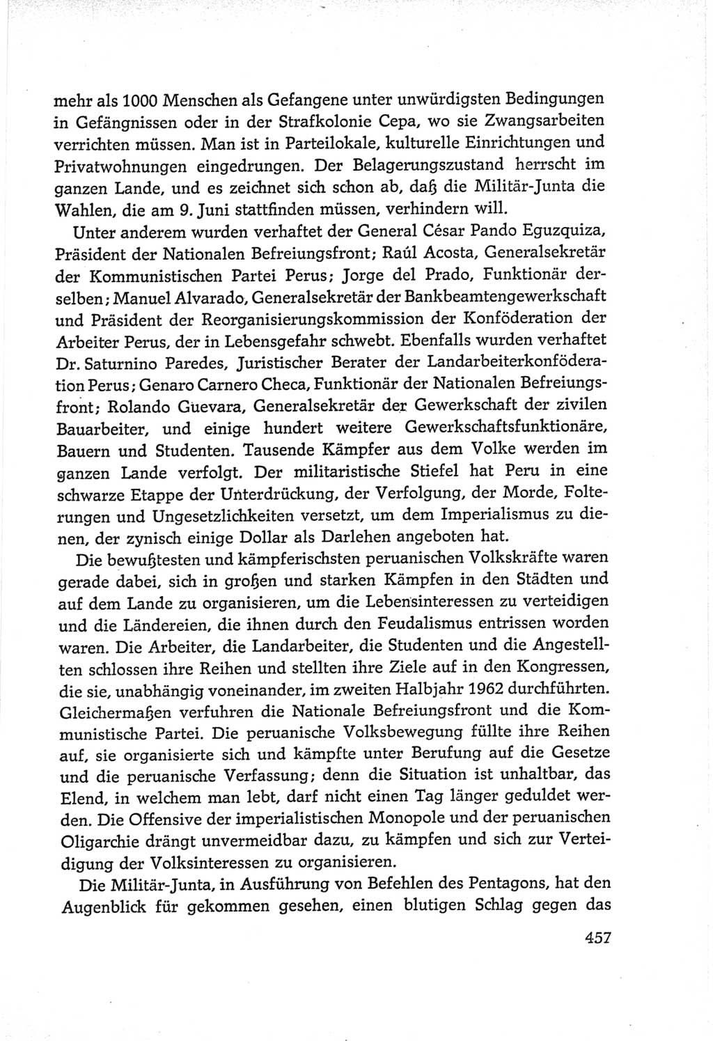 Protokoll der Verhandlungen des Ⅵ. Parteitages der Sozialistischen Einheitspartei Deutschlands (SED) [Deutsche Demokratische Republik (DDR)] 1963, Band Ⅱ, Seite 457 (Prot. Verh. Ⅵ. PT SED DDR 1963, Bd. Ⅱ, S. 457)