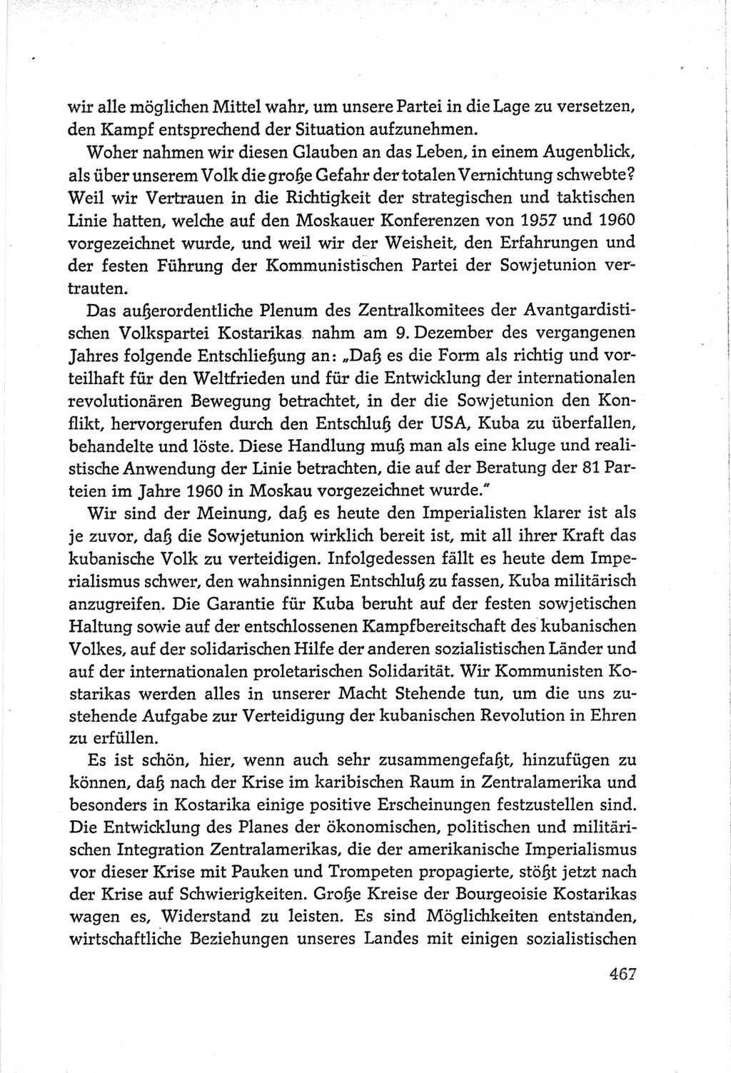 Protokoll der Verhandlungen des Ⅵ. Parteitages der Sozialistischen Einheitspartei Deutschlands (SED) [Deutsche Demokratische Republik (DDR)] 1963, Band Ⅱ, Seite 467 (Prot. Verh. Ⅵ. PT SED DDR 1963, Bd. Ⅱ, S. 467)