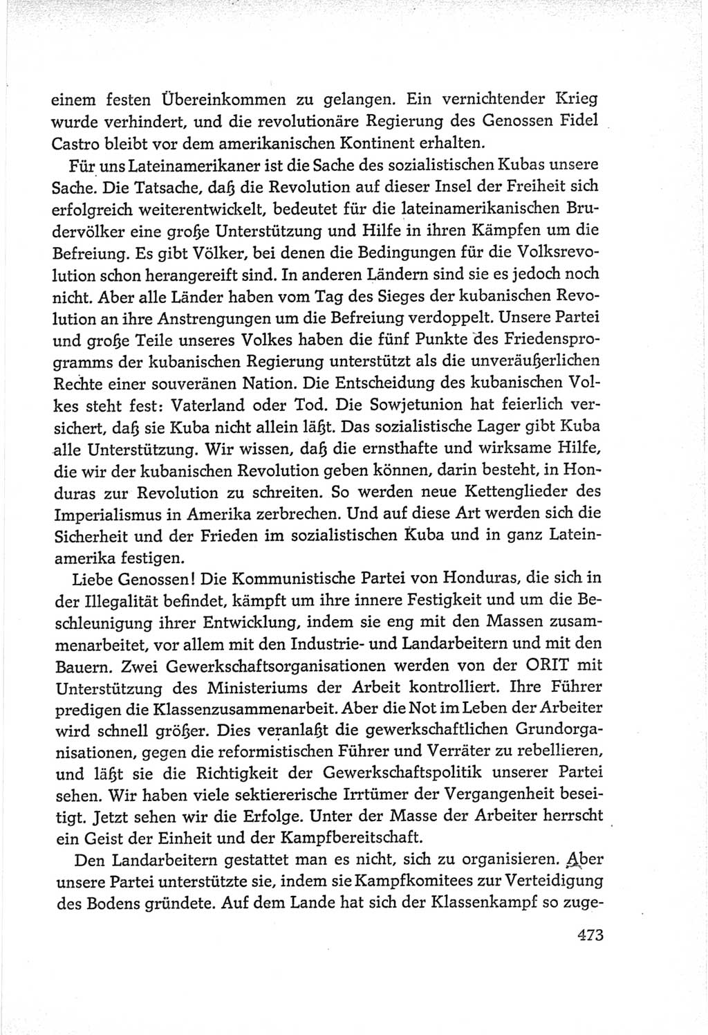 Protokoll der Verhandlungen des Ⅵ. Parteitages der Sozialistischen Einheitspartei Deutschlands (SED) [Deutsche Demokratische Republik (DDR)] 1963, Band Ⅱ, Seite 473 (Prot. Verh. Ⅵ. PT SED DDR 1963, Bd. Ⅱ, S. 473)