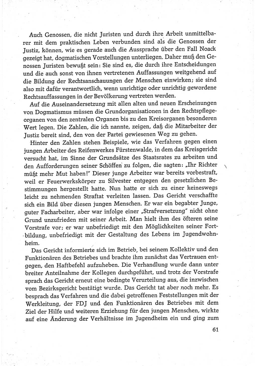 Protokoll der Verhandlungen des Ⅵ. Parteitages der Sozialistischen Einheitspartei Deutschlands (SED) [Deutsche Demokratische Republik (DDR)] 1963, Band Ⅲ, Seite 61 (Prot. Verh. Ⅵ. PT SED DDR 1963, Bd. Ⅲ, S. 61)