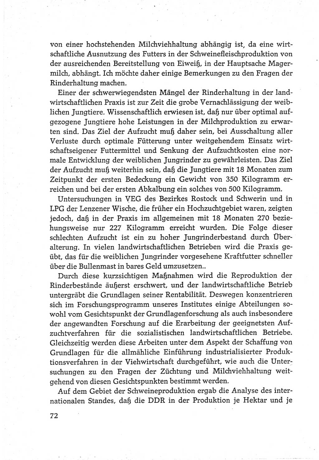 Protokoll der Verhandlungen des Ⅵ. Parteitages der Sozialistischen Einheitspartei Deutschlands (SED) [Deutsche Demokratische Republik (DDR)] 1963, Band Ⅲ, Seite 72 (Prot. Verh. Ⅵ. PT SED DDR 1963, Bd. Ⅲ, S. 72)