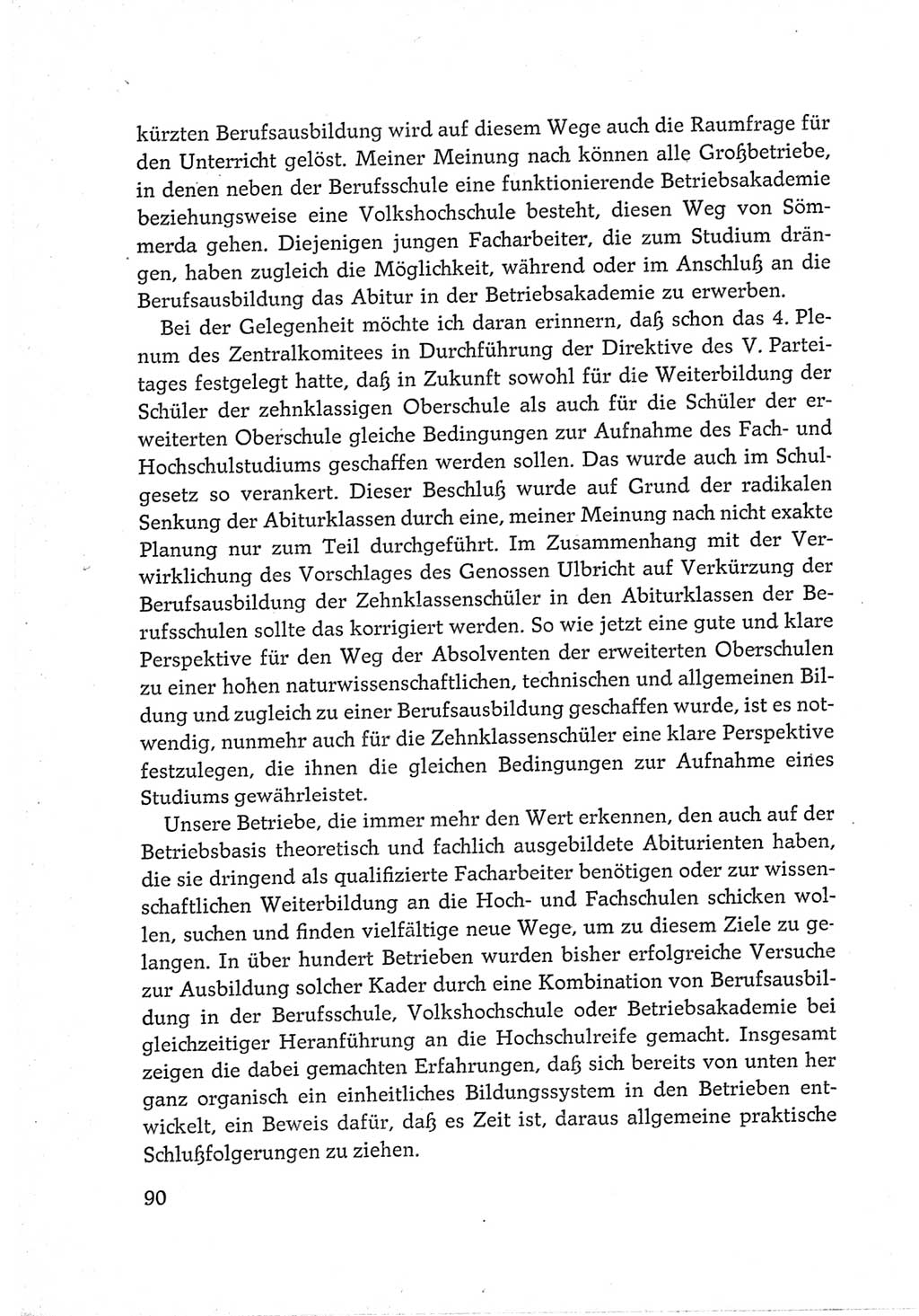 Protokoll der Verhandlungen des Ⅵ. Parteitages der Sozialistischen Einheitspartei Deutschlands (SED) [Deutsche Demokratische Republik (DDR)] 1963, Band Ⅲ, Seite 90 (Prot. Verh. Ⅵ. PT SED DDR 1963, Bd. Ⅲ, S. 90)