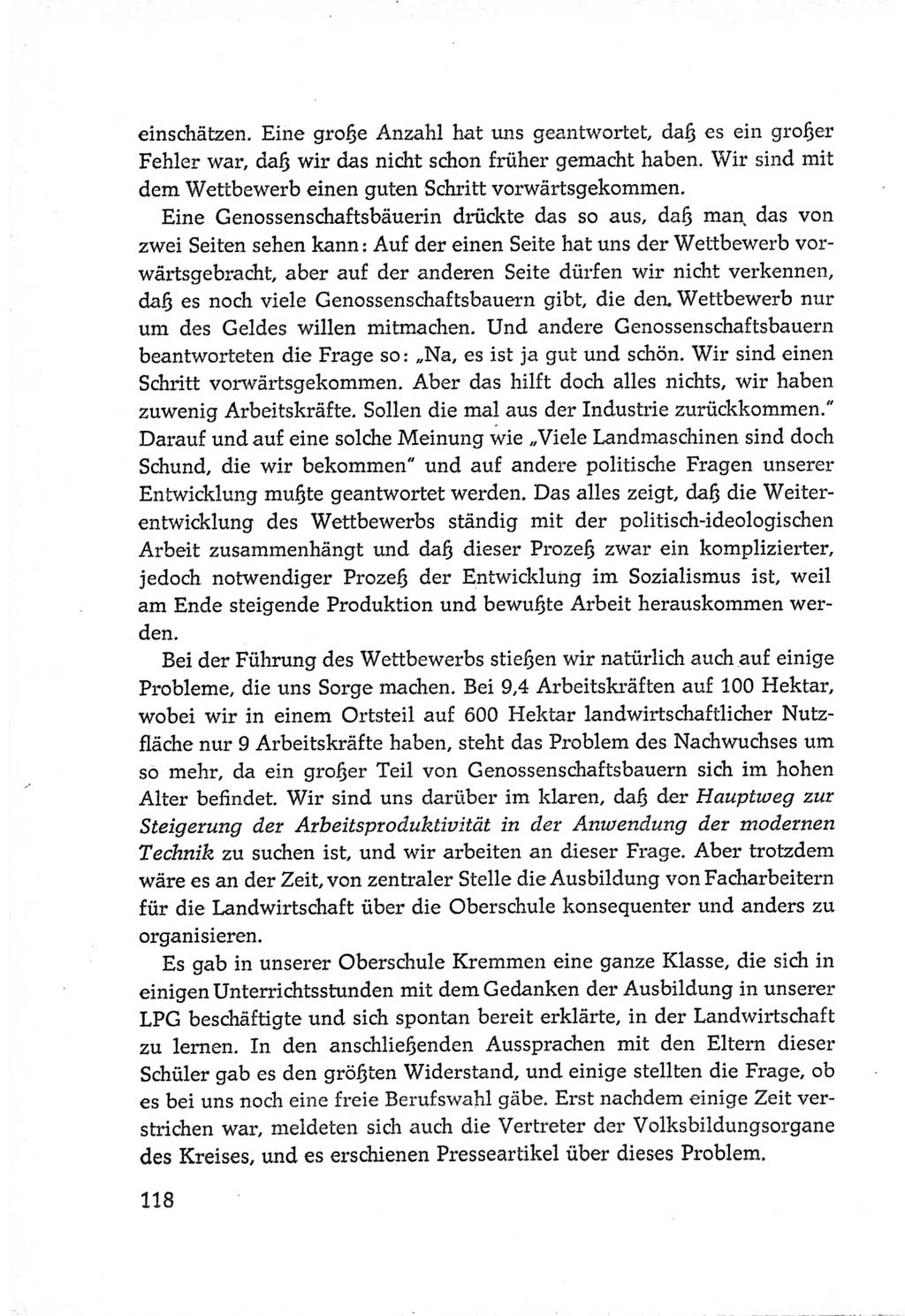 Protokoll der Verhandlungen des Ⅵ. Parteitages der Sozialistischen Einheitspartei Deutschlands (SED) [Deutsche Demokratische Republik (DDR)] 1963, Band Ⅲ, Seite 118 (Prot. Verh. Ⅵ. PT SED DDR 1963, Bd. Ⅲ, S. 118)