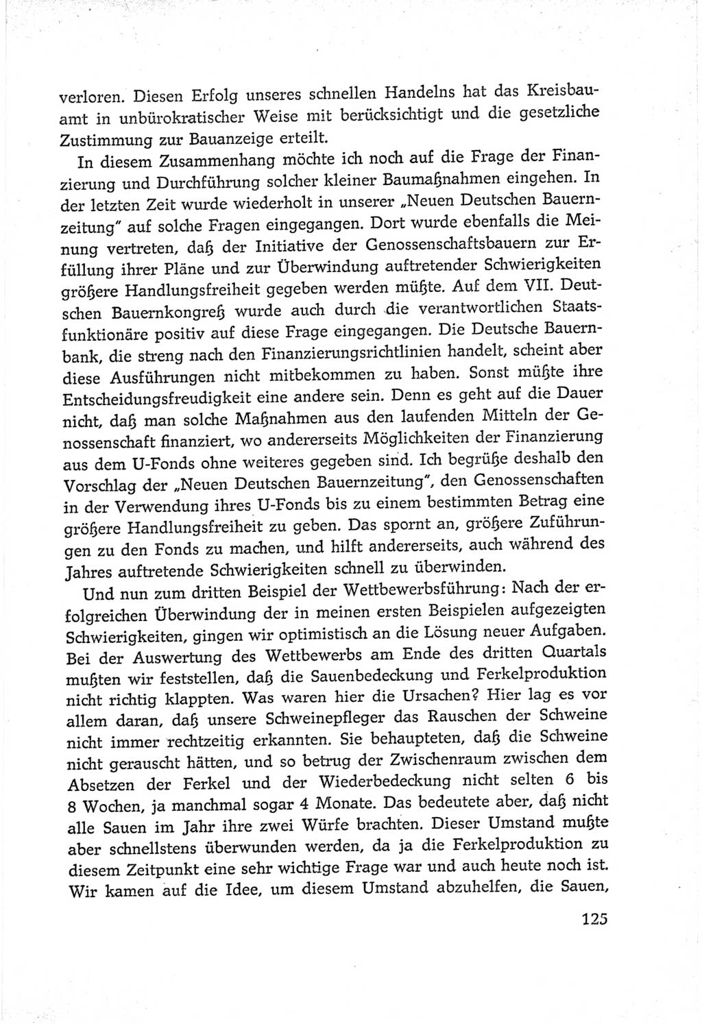 Protokoll der Verhandlungen des Ⅵ. Parteitages der Sozialistischen Einheitspartei Deutschlands (SED) [Deutsche Demokratische Republik (DDR)] 1963, Band Ⅲ, Seite 125 (Prot. Verh. Ⅵ. PT SED DDR 1963, Bd. Ⅲ, S. 125)