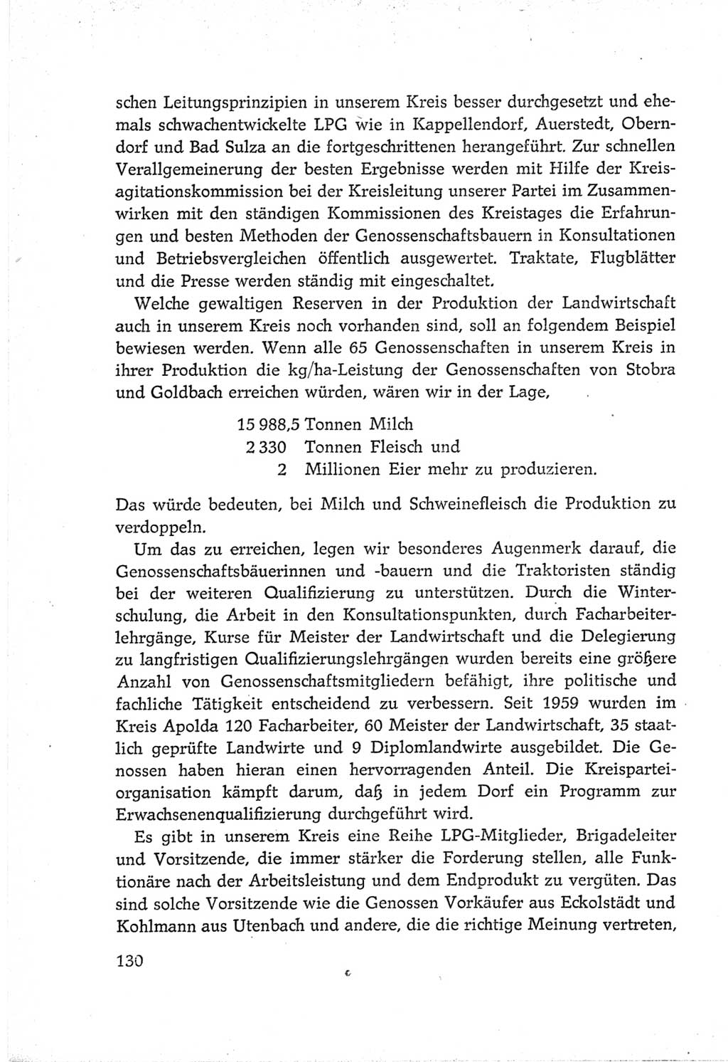Protokoll der Verhandlungen des Ⅵ. Parteitages der Sozialistischen Einheitspartei Deutschlands (SED) [Deutsche Demokratische Republik (DDR)] 1963, Band Ⅲ, Seite 130 (Prot. Verh. Ⅵ. PT SED DDR 1963, Bd. Ⅲ, S. 130)