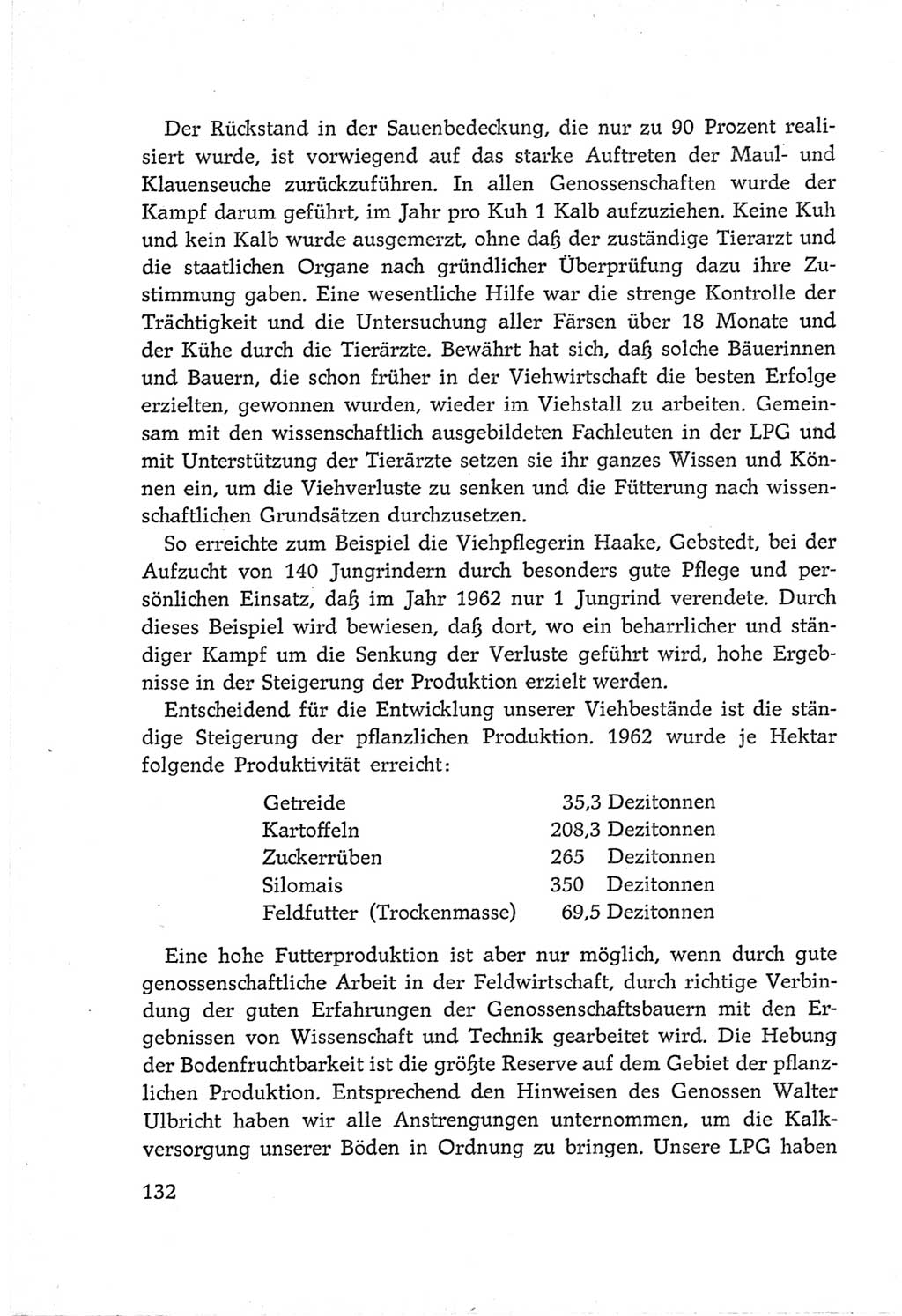 Protokoll der Verhandlungen des Ⅵ. Parteitages der Sozialistischen Einheitspartei Deutschlands (SED) [Deutsche Demokratische Republik (DDR)] 1963, Band Ⅲ, Seite 132 (Prot. Verh. Ⅵ. PT SED DDR 1963, Bd. Ⅲ, S. 132)