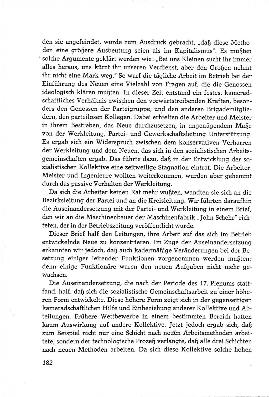 Protokoll der Verhandlungen des Ⅵ. Parteitages der Sozialistischen Einheitspartei Deutschlands (SED) [Deutsche Demokratische Republik (DDR)] 1963, Band Ⅲ, Seite 182 (Prot. Verh. Ⅵ. PT SED DDR 1963, Bd. Ⅲ, S. 182)