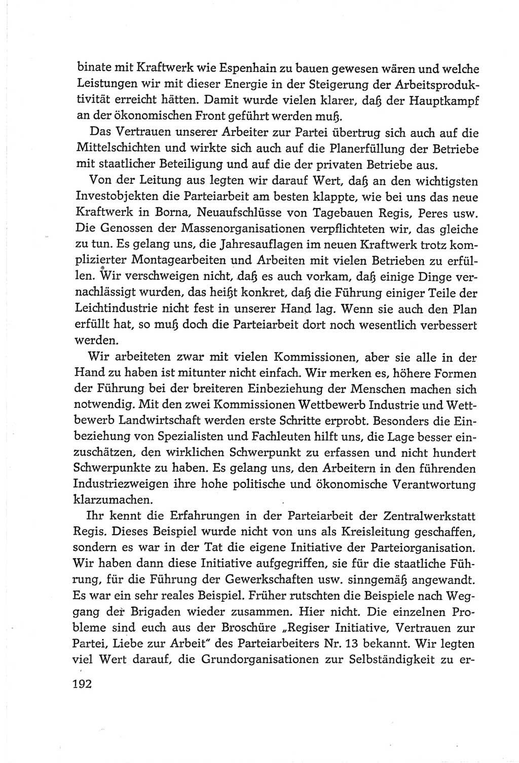 Protokoll der Verhandlungen des Ⅵ. Parteitages der Sozialistischen Einheitspartei Deutschlands (SED) [Deutsche Demokratische Republik (DDR)] 1963, Band Ⅲ, Seite 192 (Prot. Verh. Ⅵ. PT SED DDR 1963, Bd. Ⅲ, S. 192)