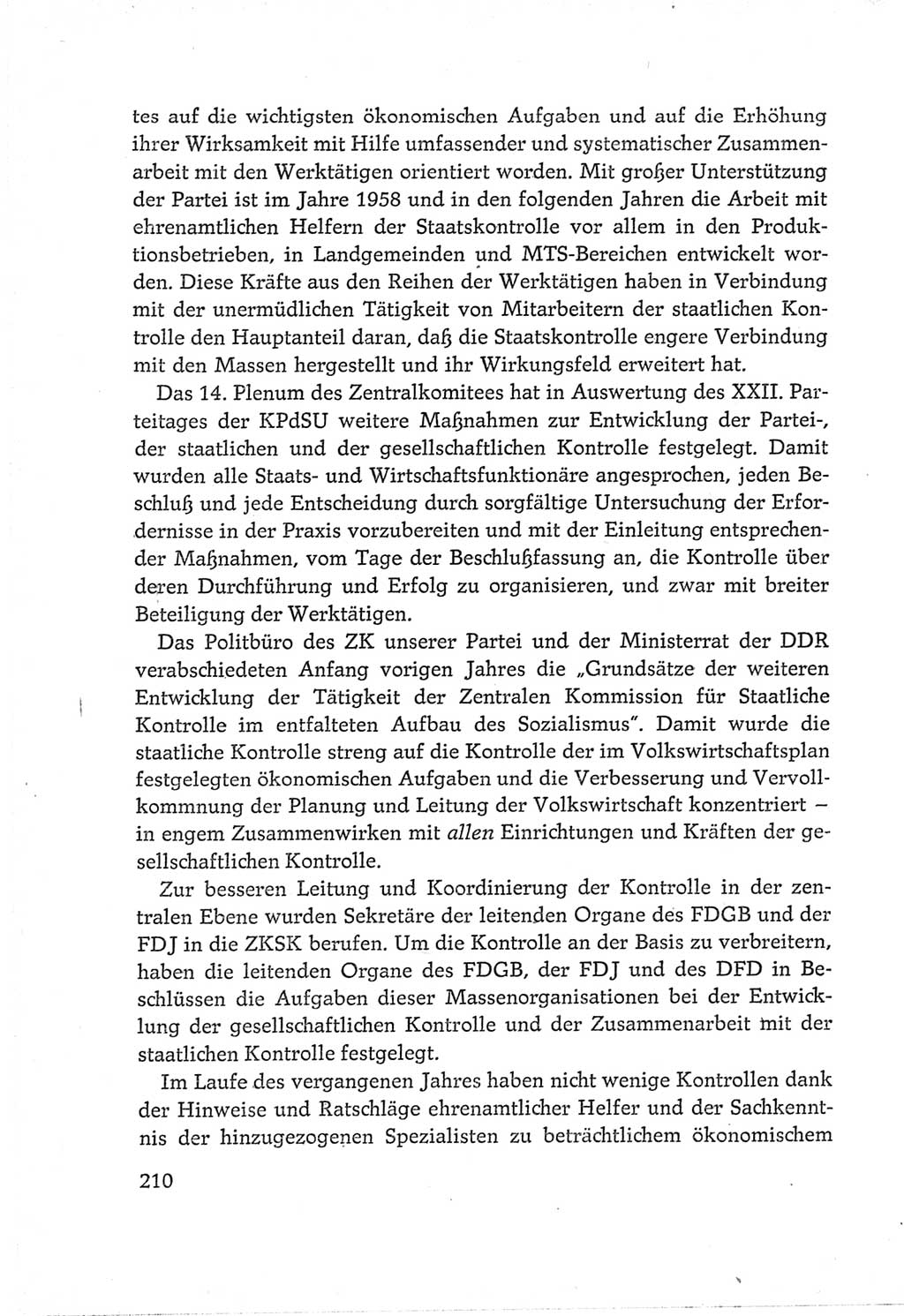 Protokoll der Verhandlungen des Ⅵ. Parteitages der Sozialistischen Einheitspartei Deutschlands (SED) [Deutsche Demokratische Republik (DDR)] 1963, Band Ⅲ, Seite 210 (Prot. Verh. Ⅵ. PT SED DDR 1963, Bd. Ⅲ, S. 210)