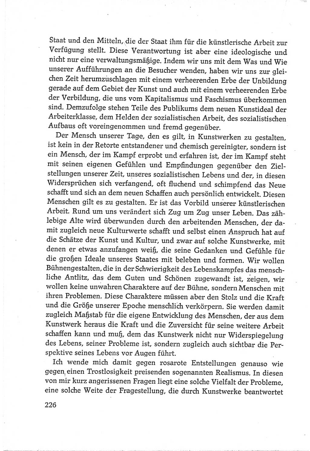 Protokoll der Verhandlungen des Ⅵ. Parteitages der Sozialistischen Einheitspartei Deutschlands (SED) [Deutsche Demokratische Republik (DDR)] 1963, Band Ⅲ, Seite 226 (Prot. Verh. Ⅵ. PT SED DDR 1963, Bd. Ⅲ, S. 226)