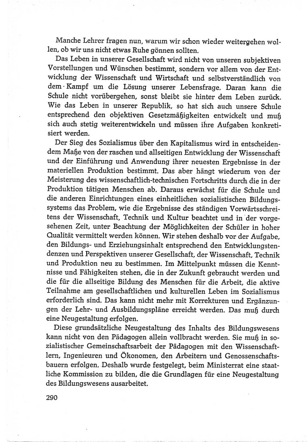 Protokoll der Verhandlungen des Ⅵ. Parteitages der Sozialistischen Einheitspartei Deutschlands (SED) [Deutsche Demokratische Republik (DDR)] 1963, Band Ⅲ, Seite 290 (Prot. Verh. Ⅵ. PT SED DDR 1963, Bd. Ⅲ, S. 290)