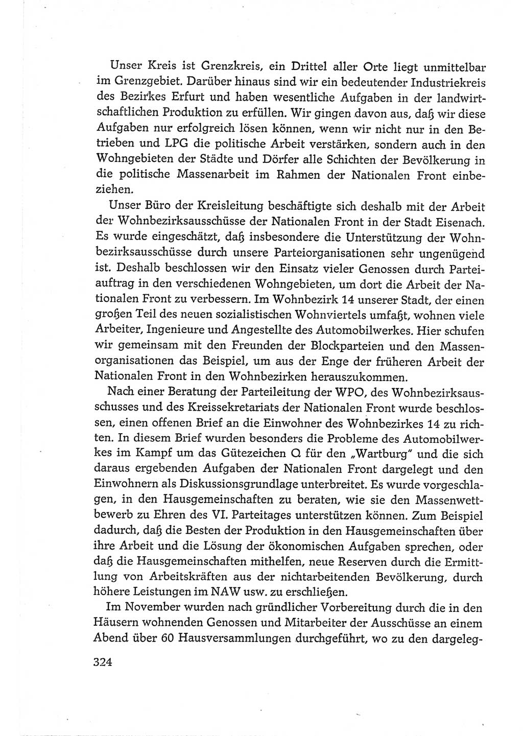 Protokoll der Verhandlungen des Ⅵ. Parteitages der Sozialistischen Einheitspartei Deutschlands (SED) [Deutsche Demokratische Republik (DDR)] 1963, Band Ⅲ, Seite 324 (Prot. Verh. Ⅵ. PT SED DDR 1963, Bd. Ⅲ, S. 324)