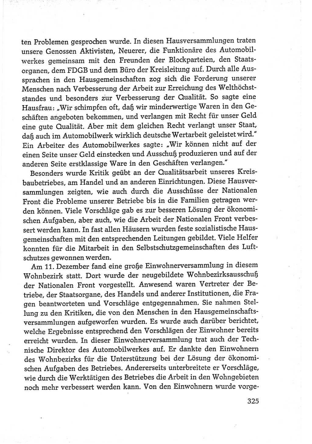 Protokoll der Verhandlungen des Ⅵ. Parteitages der Sozialistischen Einheitspartei Deutschlands (SED) [Deutsche Demokratische Republik (DDR)] 1963, Band Ⅲ, Seite 325 (Prot. Verh. Ⅵ. PT SED DDR 1963, Bd. Ⅲ, S. 325)