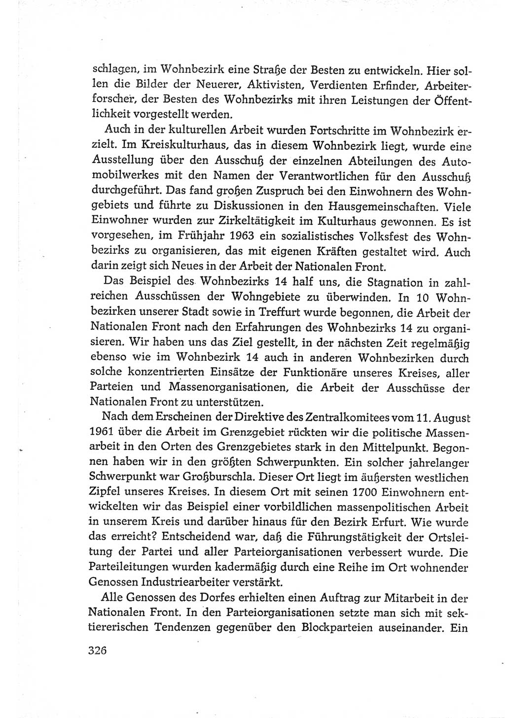 Protokoll der Verhandlungen des Ⅵ. Parteitages der Sozialistischen Einheitspartei Deutschlands (SED) [Deutsche Demokratische Republik (DDR)] 1963, Band Ⅲ, Seite 326 (Prot. Verh. Ⅵ. PT SED DDR 1963, Bd. Ⅲ, S. 326)
