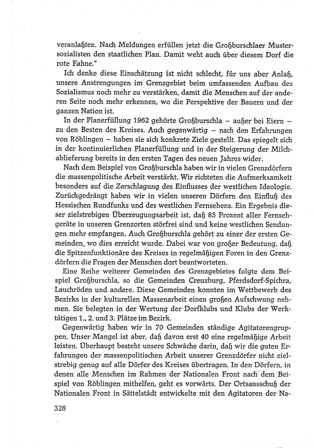 Protokoll der Verhandlungen des Ⅵ. Parteitages der Sozialistischen Einheitspartei Deutschlands (SED) [Deutsche Demokratische Republik (DDR)] 1963, Band Ⅲ, Seite 328 (Prot. Verh. Ⅵ. PT SED DDR 1963, Bd. Ⅲ, S. 328)