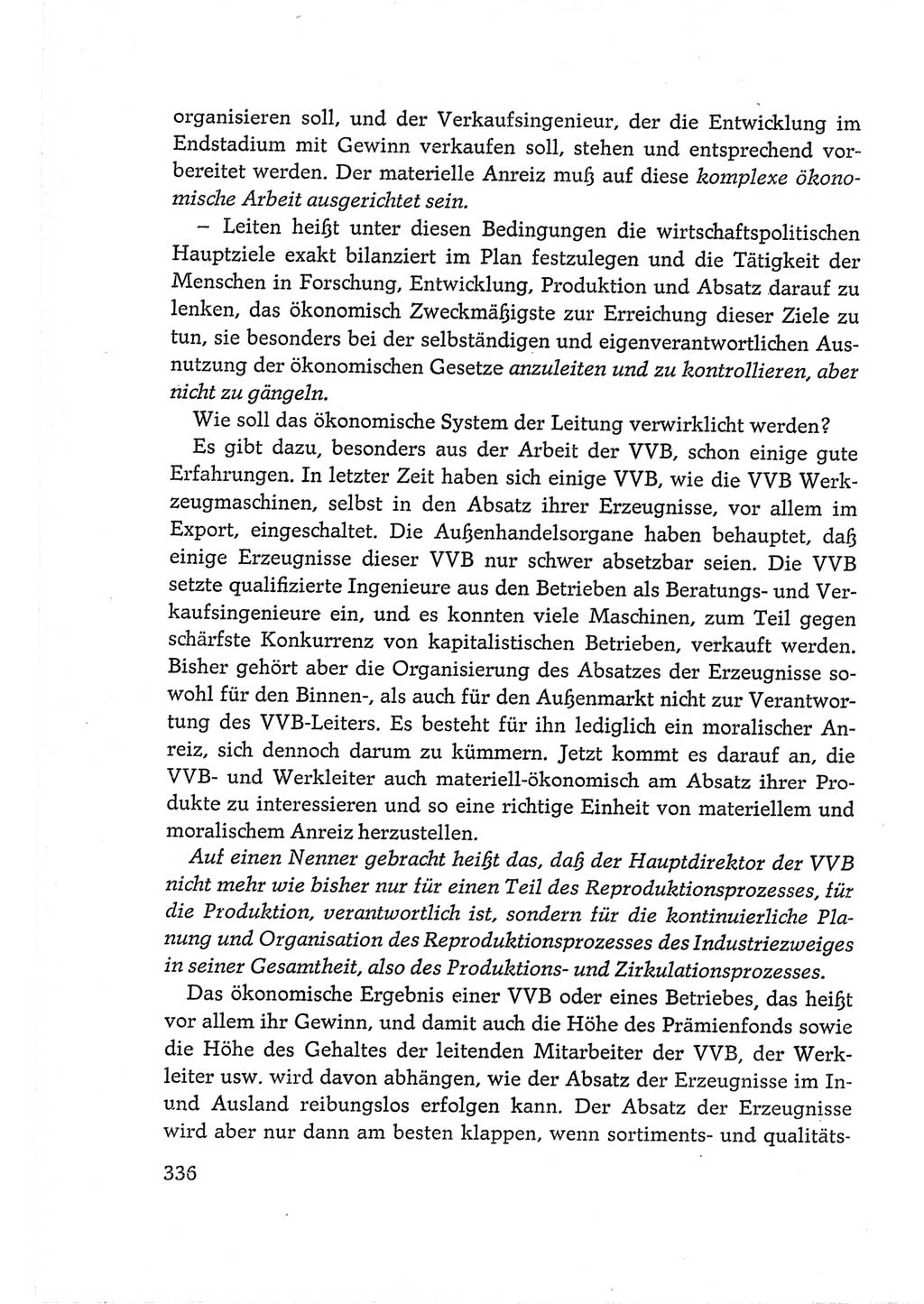 Protokoll der Verhandlungen des Ⅵ. Parteitages der Sozialistischen Einheitspartei Deutschlands (SED) [Deutsche Demokratische Republik (DDR)] 1963, Band Ⅲ, Seite 336 (Prot. Verh. Ⅵ. PT SED DDR 1963, Bd. Ⅲ, S. 336)