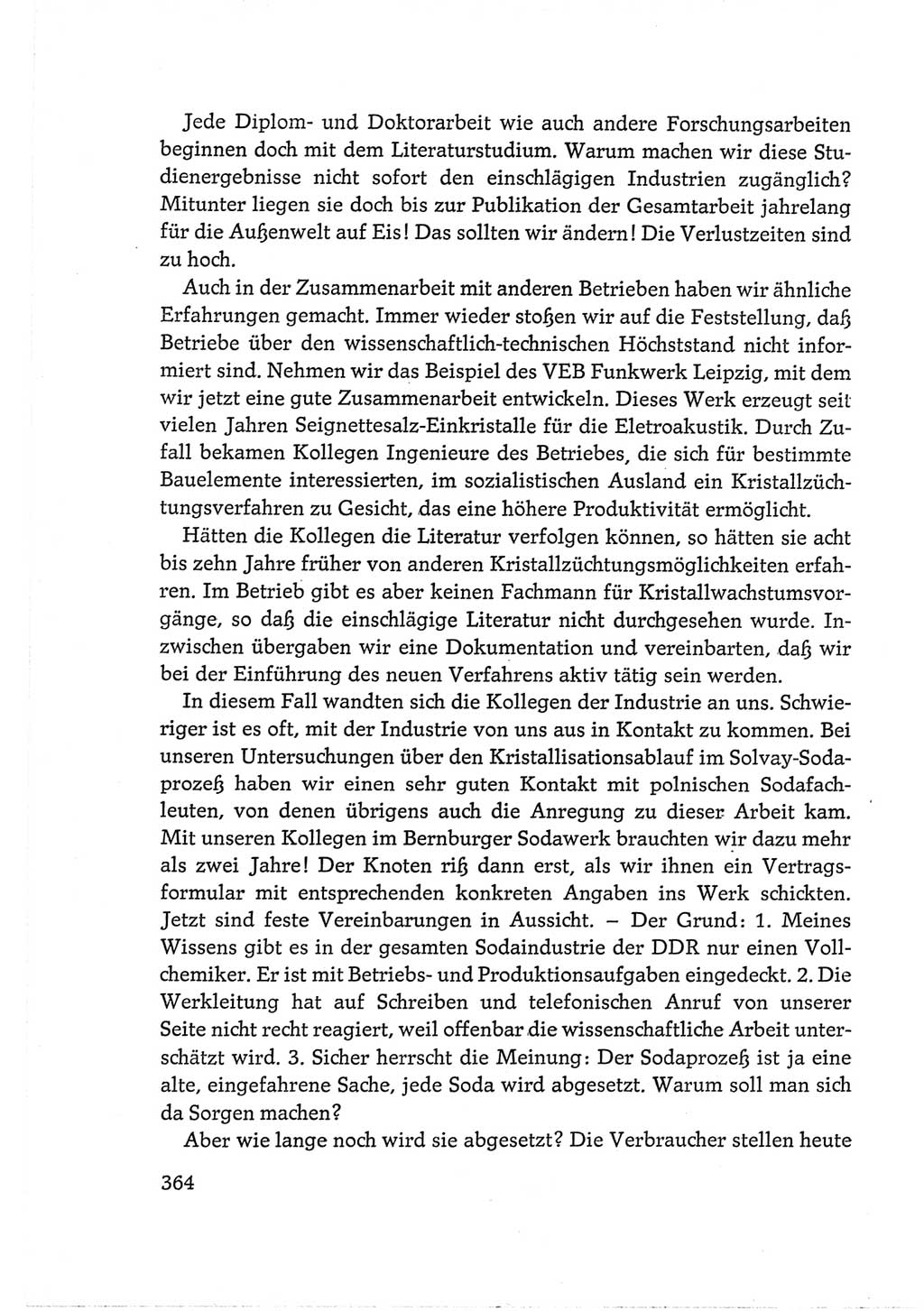 Protokoll der Verhandlungen des Ⅵ. Parteitages der Sozialistischen Einheitspartei Deutschlands (SED) [Deutsche Demokratische Republik (DDR)] 1963, Band Ⅲ, Seite 364 (Prot. Verh. Ⅵ. PT SED DDR 1963, Bd. Ⅲ, S. 364)
