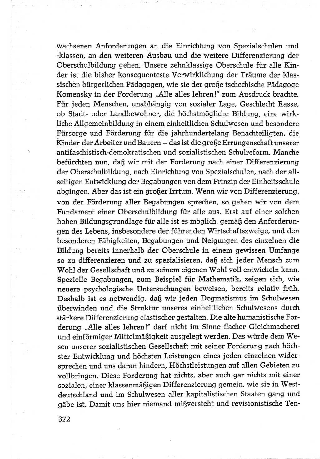 Protokoll der Verhandlungen des Ⅵ. Parteitages der Sozialistischen Einheitspartei Deutschlands (SED) [Deutsche Demokratische Republik (DDR)] 1963, Band Ⅲ, Seite 372 (Prot. Verh. Ⅵ. PT SED DDR 1963, Bd. Ⅲ, S. 372)