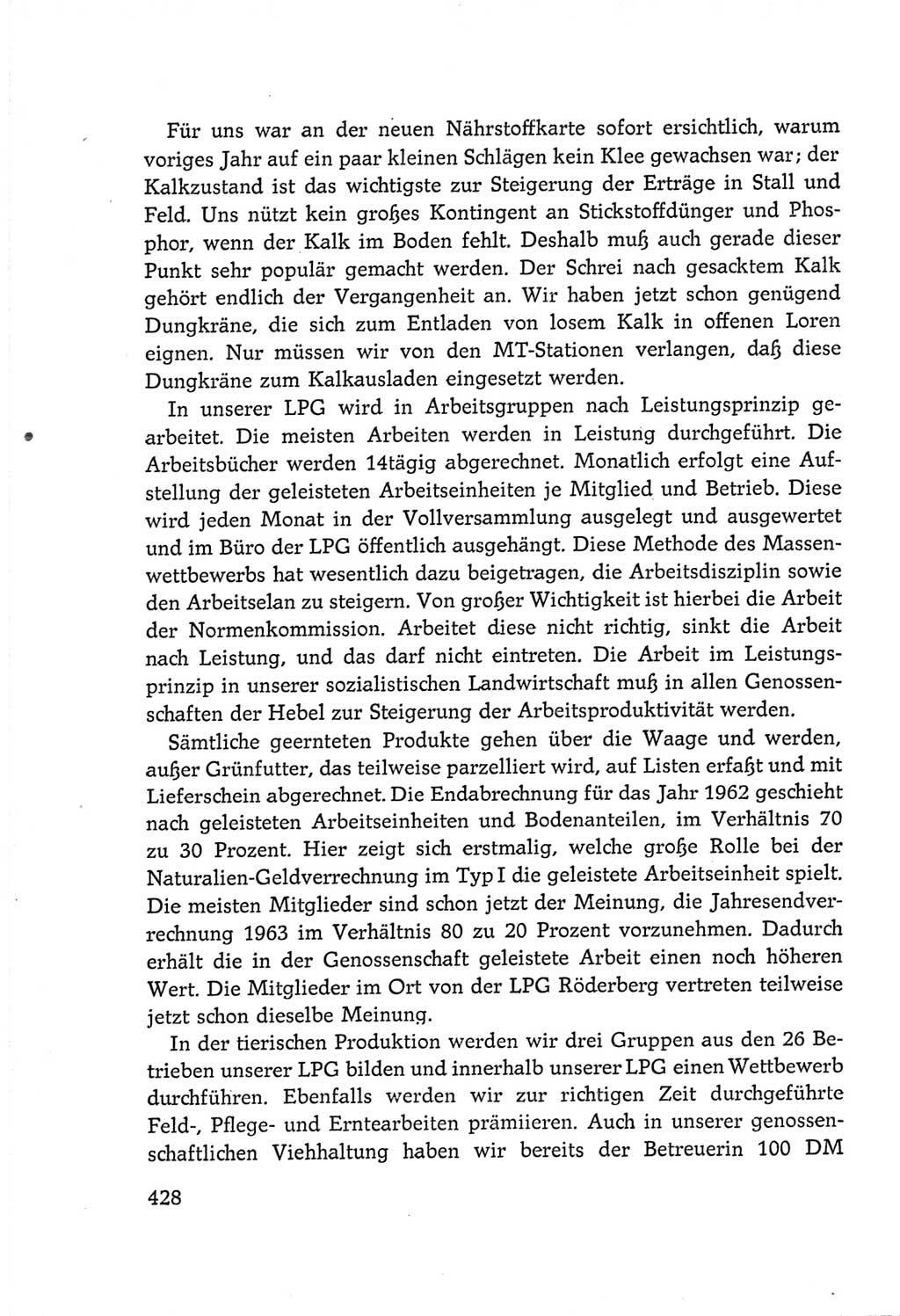 Protokoll der Verhandlungen des Ⅵ. Parteitages der Sozialistischen Einheitspartei Deutschlands (SED) [Deutsche Demokratische Republik (DDR)] 1963, Band Ⅲ, Seite 428 (Prot. Verh. Ⅵ. PT SED DDR 1963, Bd. Ⅲ, S. 428)