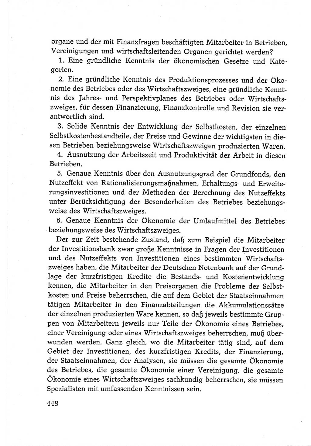 Protokoll der Verhandlungen des Ⅵ. Parteitages der Sozialistischen Einheitspartei Deutschlands (SED) [Deutsche Demokratische Republik (DDR)] 1963, Band Ⅲ, Seite 448 (Prot. Verh. Ⅵ. PT SED DDR 1963, Bd. Ⅲ, S. 448)