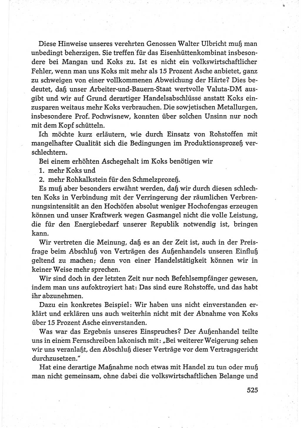 Protokoll der Verhandlungen des Ⅵ. Parteitages der Sozialistischen Einheitspartei Deutschlands (SED) [Deutsche Demokratische Republik (DDR)] 1963, Band Ⅲ, Seite 525 (Prot. Verh. Ⅵ. PT SED DDR 1963, Bd. Ⅲ, S. 525)