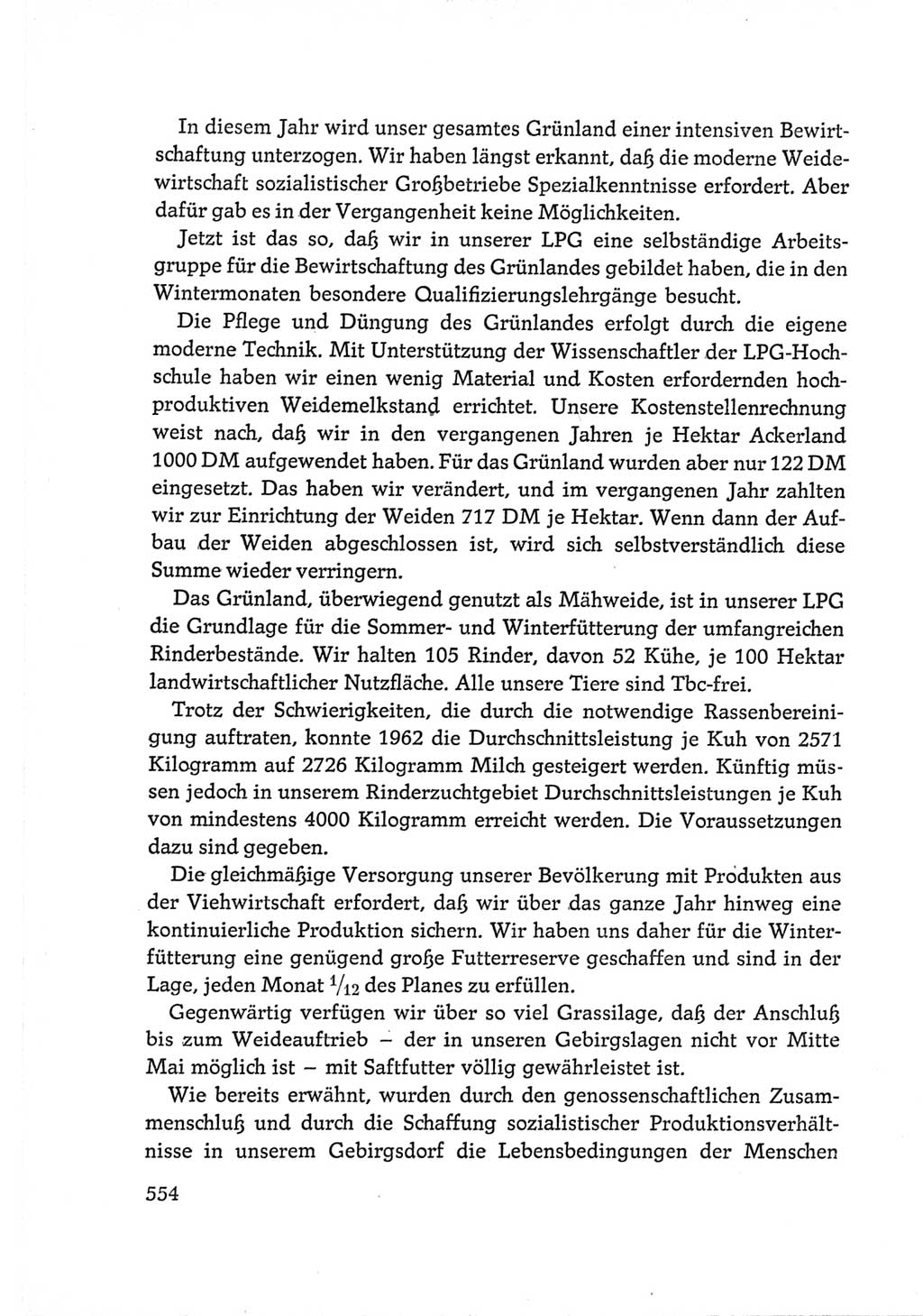 Protokoll der Verhandlungen des Ⅵ. Parteitages der Sozialistischen Einheitspartei Deutschlands (SED) [Deutsche Demokratische Republik (DDR)] 1963, Band Ⅲ, Seite 554 (Prot. Verh. Ⅵ. PT SED DDR 1963, Bd. Ⅲ, S. 554)