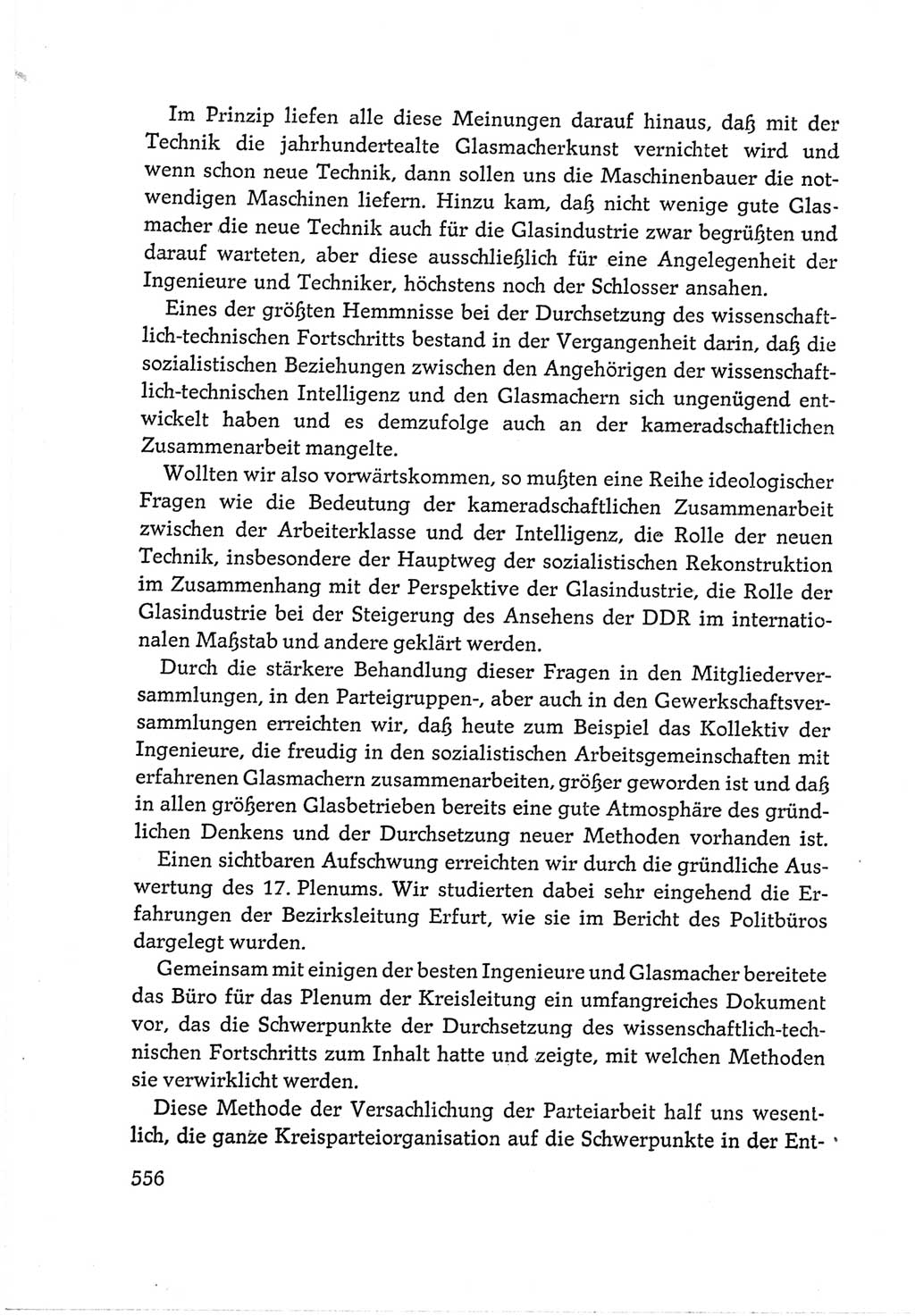 Protokoll der Verhandlungen des Ⅵ. Parteitages der Sozialistischen Einheitspartei Deutschlands (SED) [Deutsche Demokratische Republik (DDR)] 1963, Band Ⅲ, Seite 556 (Prot. Verh. Ⅵ. PT SED DDR 1963, Bd. Ⅲ, S. 556)