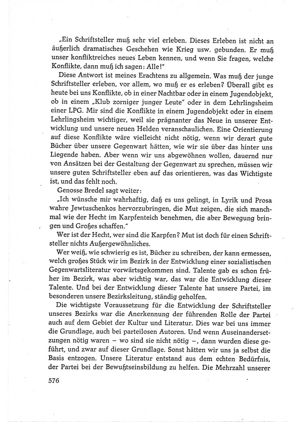 Protokoll der Verhandlungen des Ⅵ. Parteitages der Sozialistischen Einheitspartei Deutschlands (SED) [Deutsche Demokratische Republik (DDR)] 1963, Band Ⅲ, Seite 576 (Prot. Verh. Ⅵ. PT SED DDR 1963, Bd. Ⅲ, S. 576)