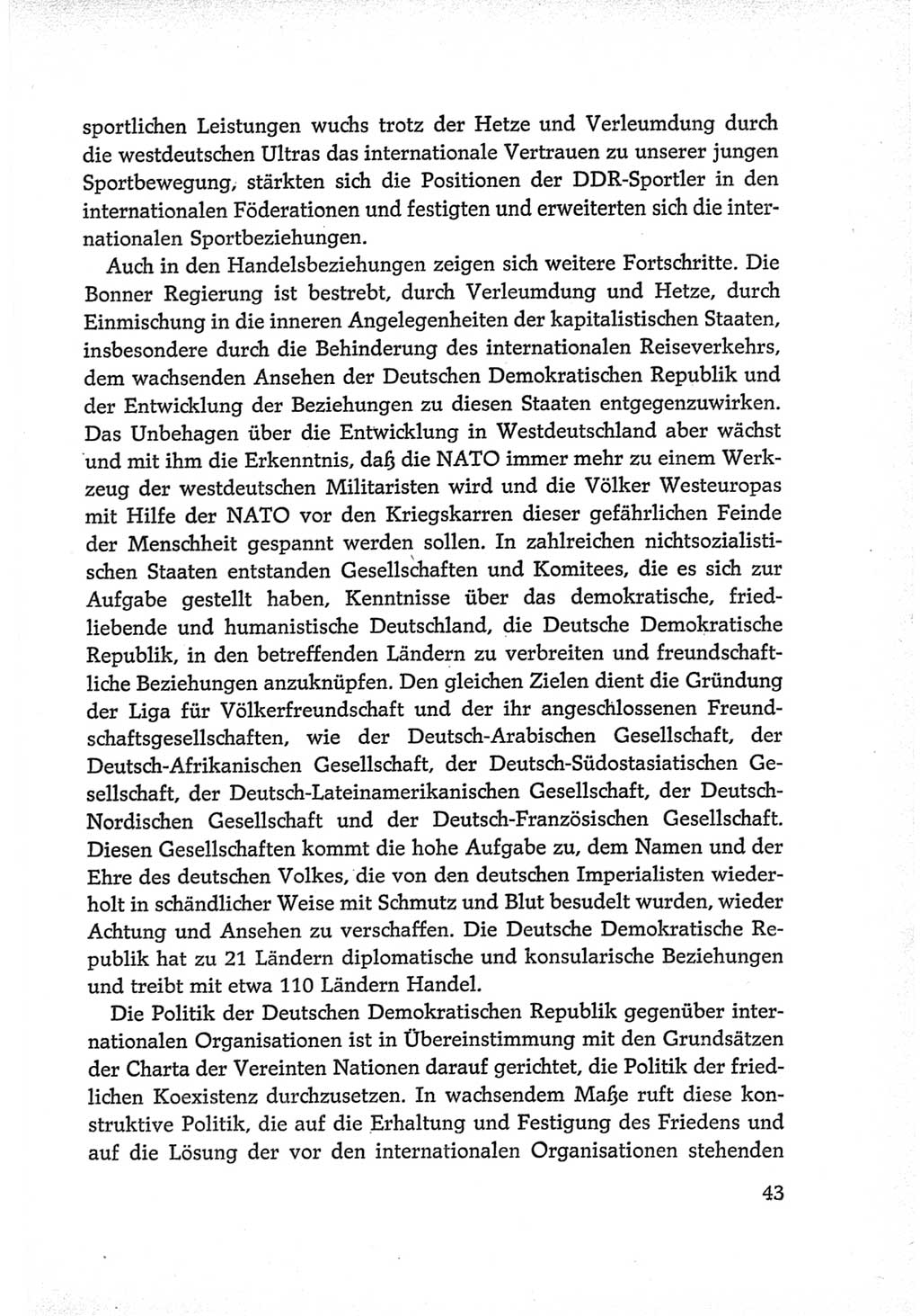 Protokoll der Verhandlungen des Ⅵ. Parteitages der Sozialistischen Einheitspartei Deutschlands (SED) [Deutsche Demokratische Republik (DDR)] 1963, Band Ⅳ, Seite 43 (Prot. Verh. Ⅵ. PT SED DDR 1963, Bd. Ⅳ, S. 43)