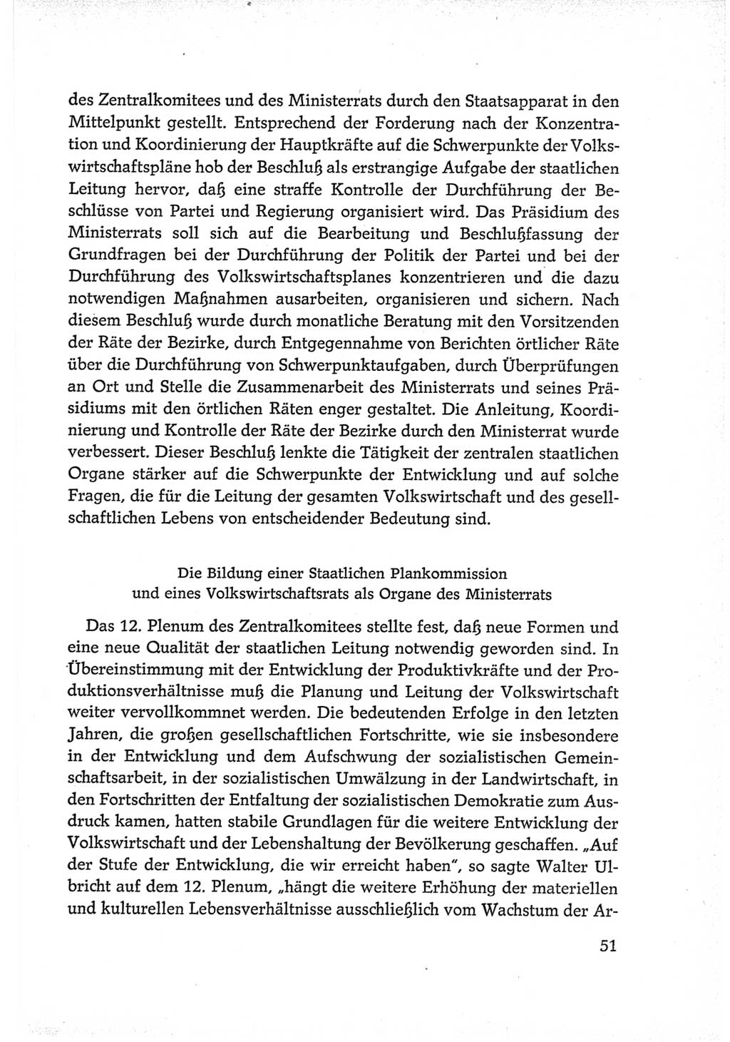 Protokoll der Verhandlungen des Ⅵ. Parteitages der Sozialistischen Einheitspartei Deutschlands (SED) [Deutsche Demokratische Republik (DDR)] 1963, Band Ⅳ, Seite 51 (Prot. Verh. Ⅵ. PT SED DDR 1963, Bd. Ⅳ, S. 51)
