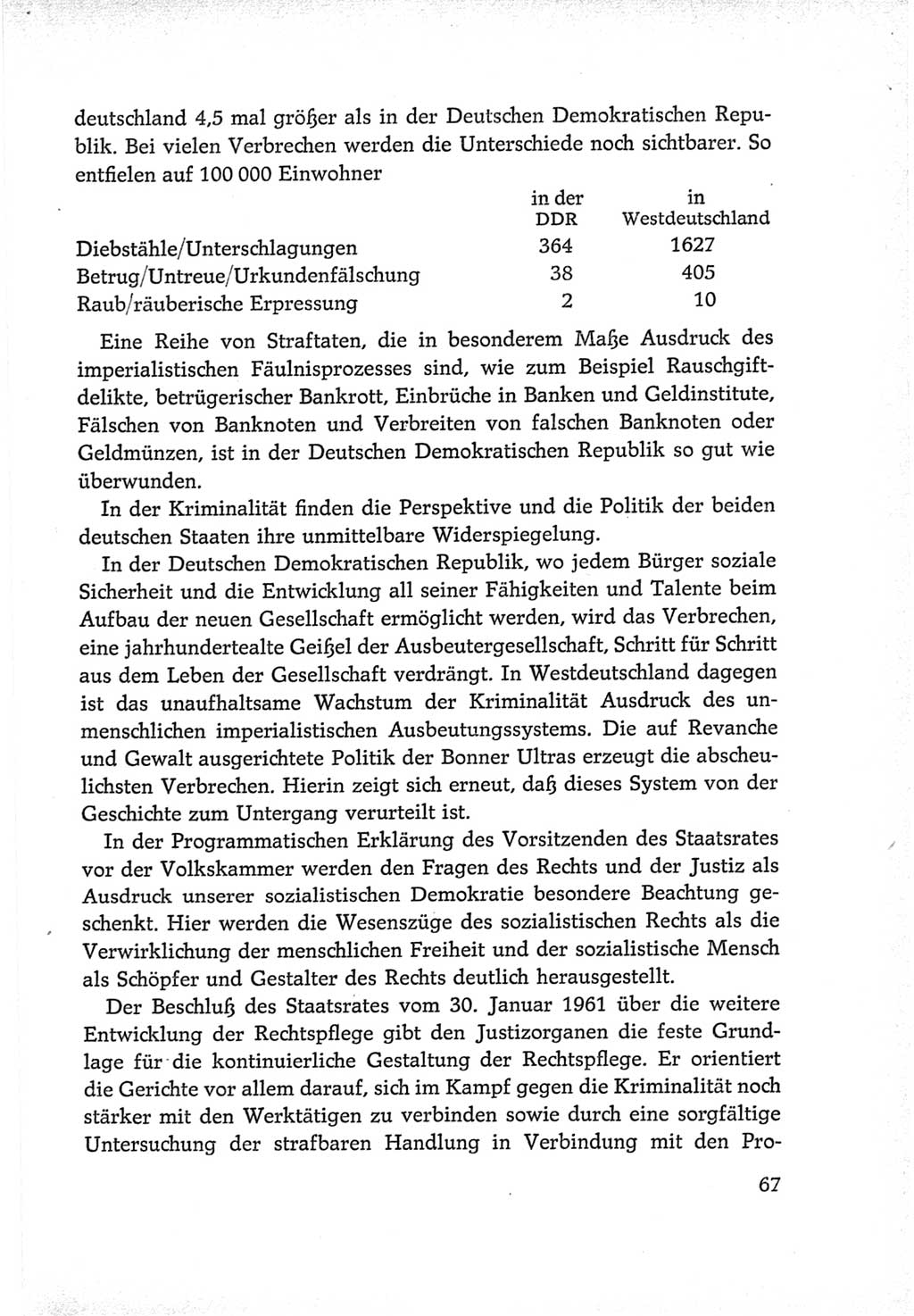 Protokoll der Verhandlungen des Ⅵ. Parteitages der Sozialistischen Einheitspartei Deutschlands (SED) [Deutsche Demokratische Republik (DDR)] 1963, Band Ⅳ, Seite 67 (Prot. Verh. Ⅵ. PT SED DDR 1963, Bd. Ⅳ, S. 67)