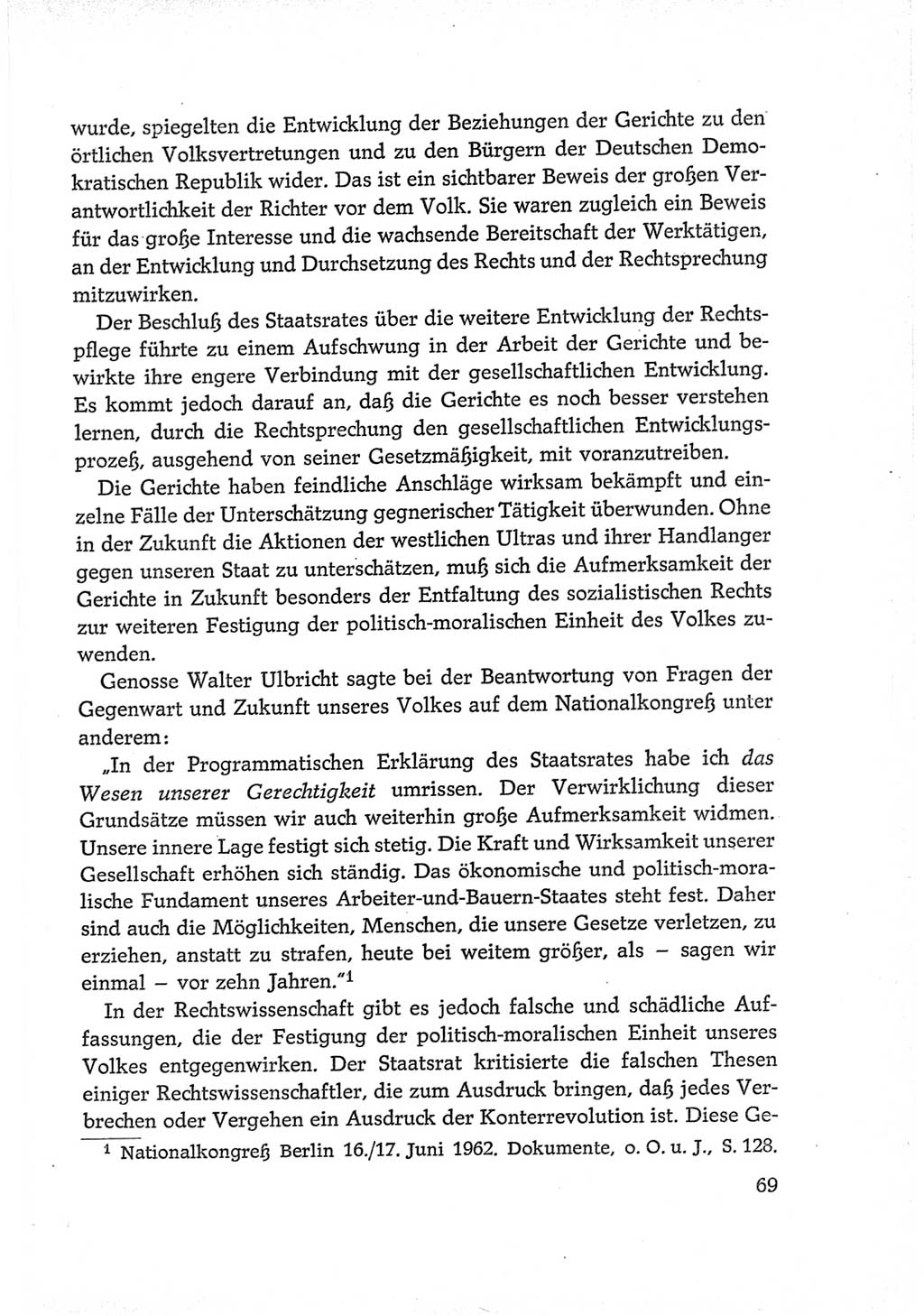 Protokoll der Verhandlungen des Ⅵ. Parteitages der Sozialistischen Einheitspartei Deutschlands (SED) [Deutsche Demokratische Republik (DDR)] 1963, Band Ⅳ, Seite 69 (Prot. Verh. Ⅵ. PT SED DDR 1963, Bd. Ⅳ, S. 69)