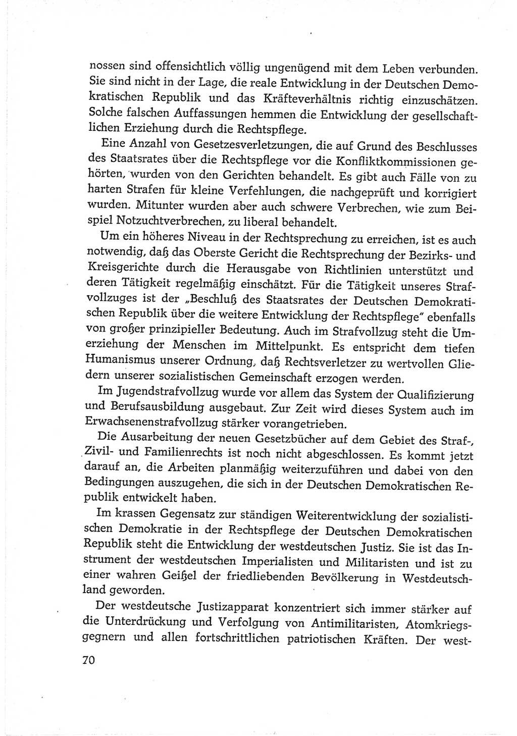 Protokoll der Verhandlungen des Ⅵ. Parteitages der Sozialistischen Einheitspartei Deutschlands (SED) [Deutsche Demokratische Republik (DDR)] 1963, Band Ⅳ, Seite 70 (Prot. Verh. Ⅵ. PT SED DDR 1963, Bd. Ⅳ, S. 70)